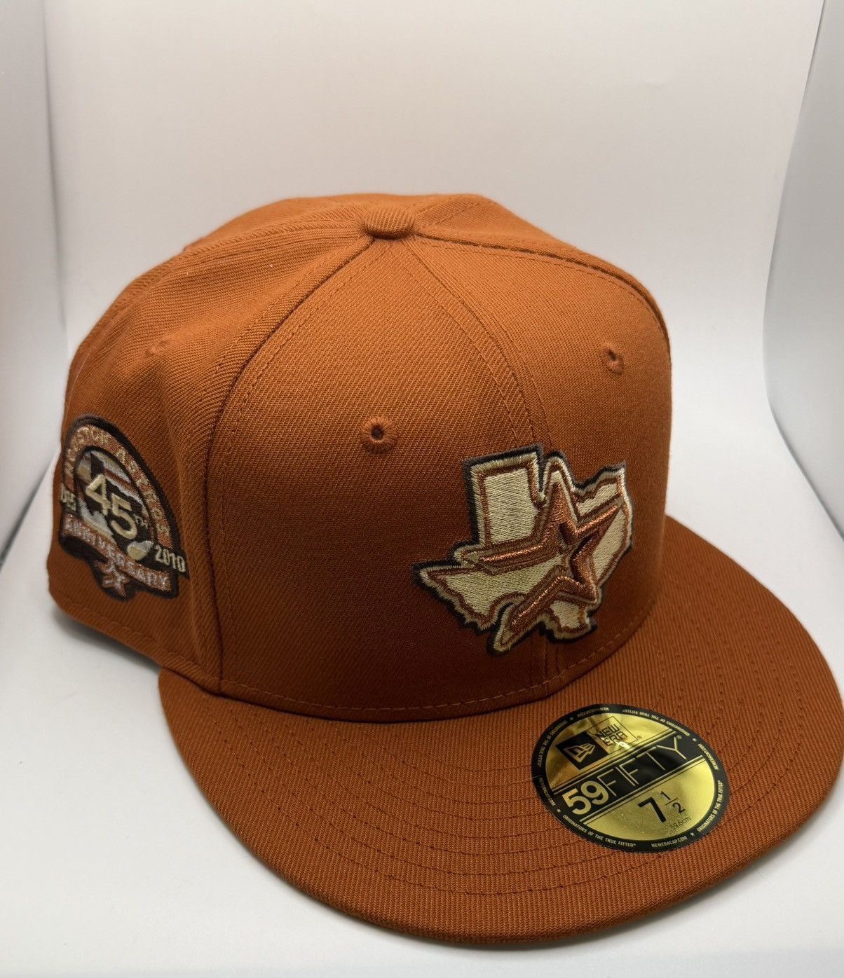 New Era New Era x Exclusive Fitted Rust Orange Houston Astros 7 1/2 Size ONE SIZE - 1 Thumbnail