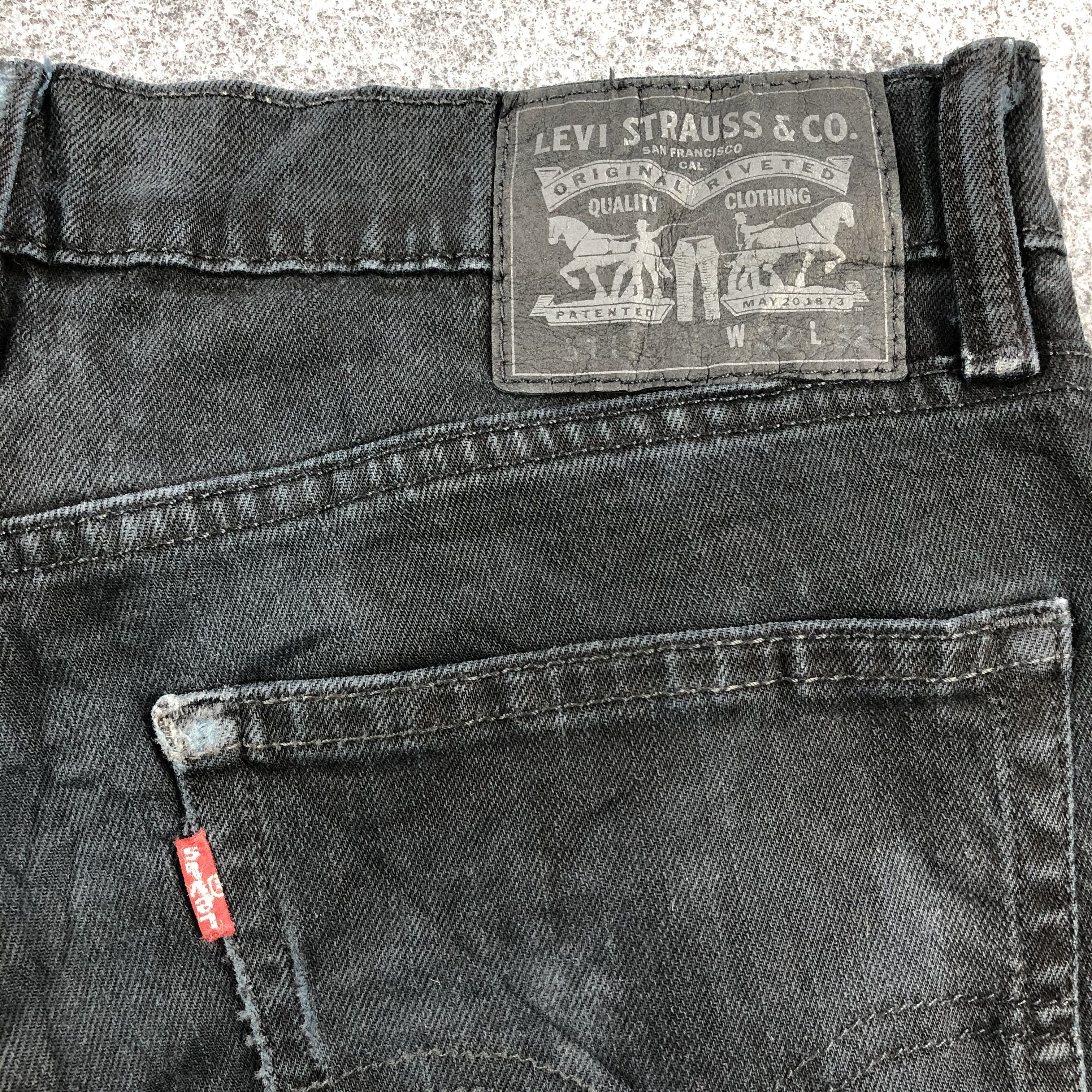 Levi's Trashed Vintage Levis 511 Jeans-J1028 Size US 33 - 5 Thumbnail