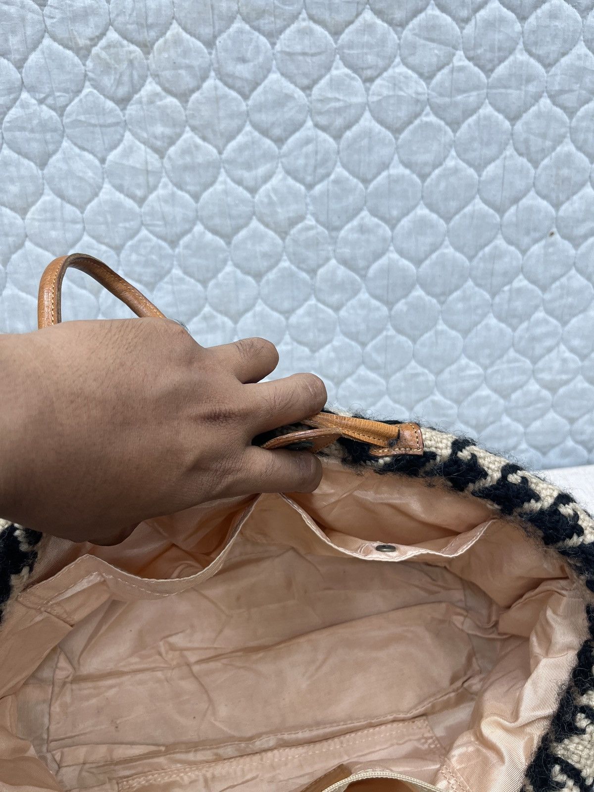 Tsumori Chisato 🔥🔥🔥ARCHIVE TSUMORI CHISATO ISSEY MIYAKE TWEED BAGS Size ONE SIZE - 13 Thumbnail