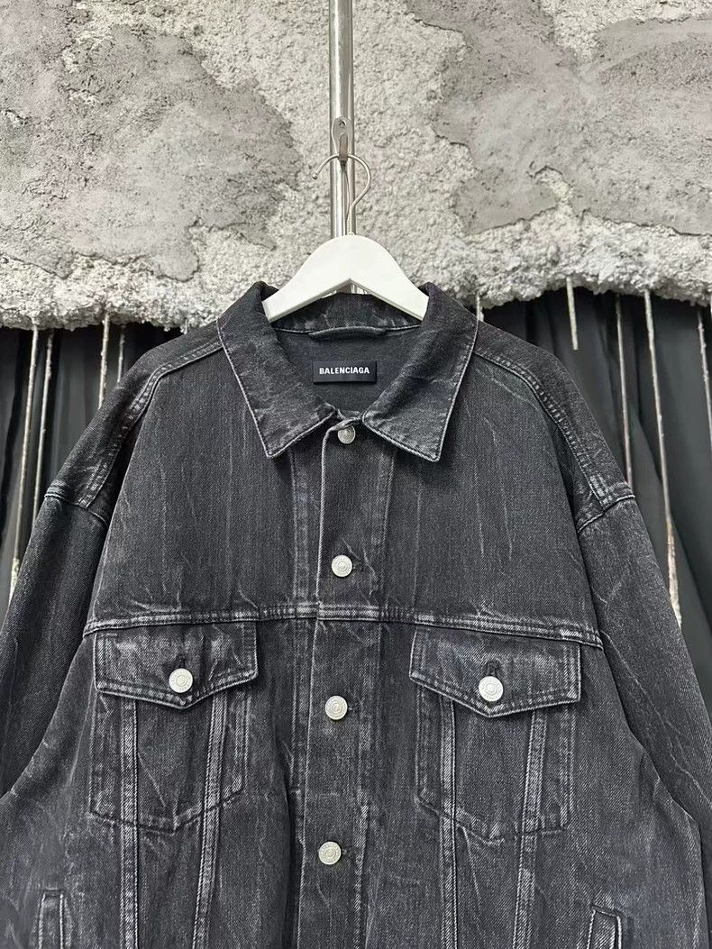 Balenciaga Balenciaga Denim Jacket Size US L / EU 52-54 / 3 - 3 Thumbnail