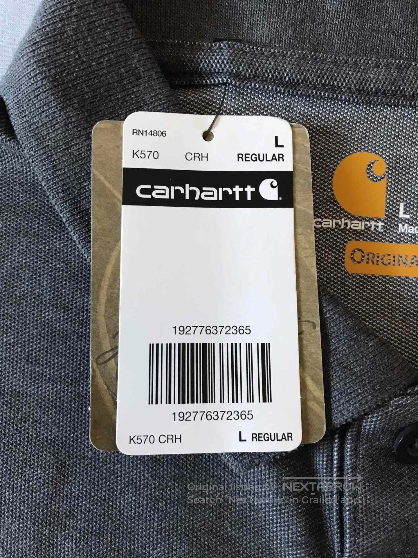 Carhartt Carhartt K570 CRH Short Sleeve Polo. Size US L / EU 52-54 / 3 - 7 Thumbnail
