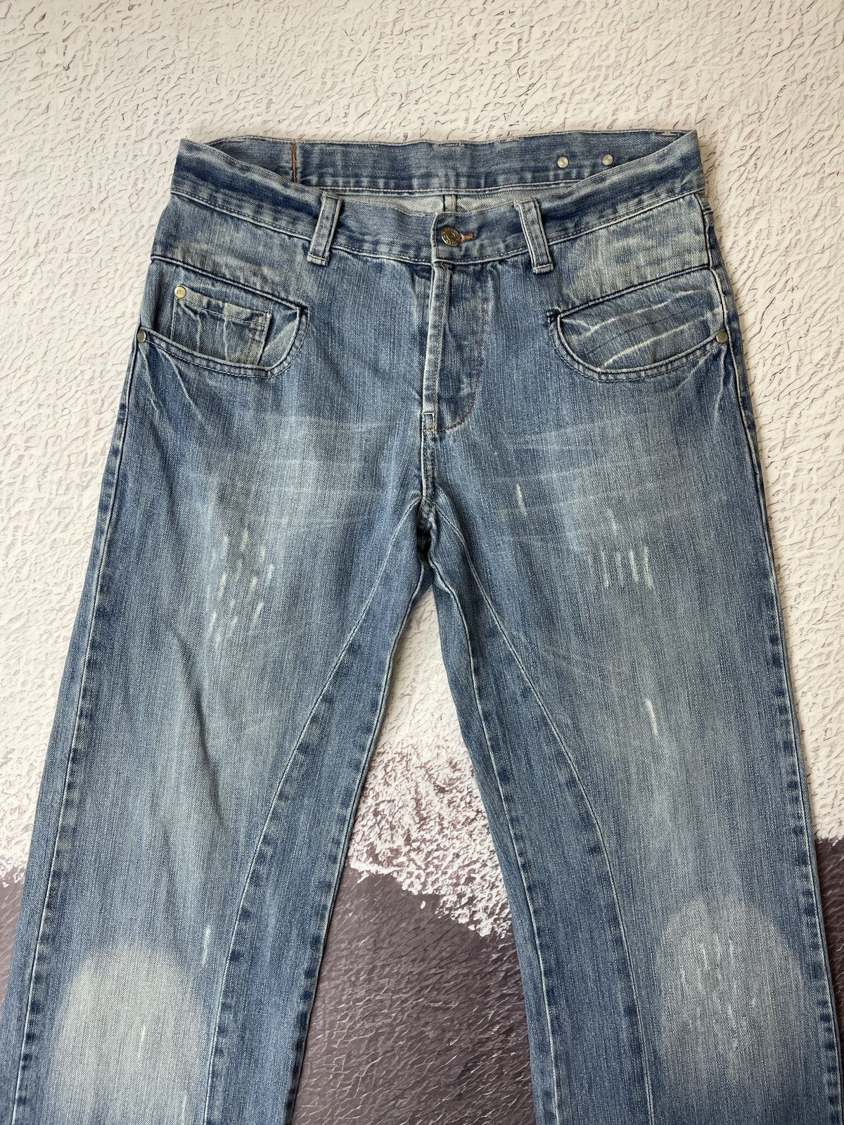 G-Star G-Star Raw vintage Elwood big logo distressed denim jeans Size US 31 - 6 Thumbnail