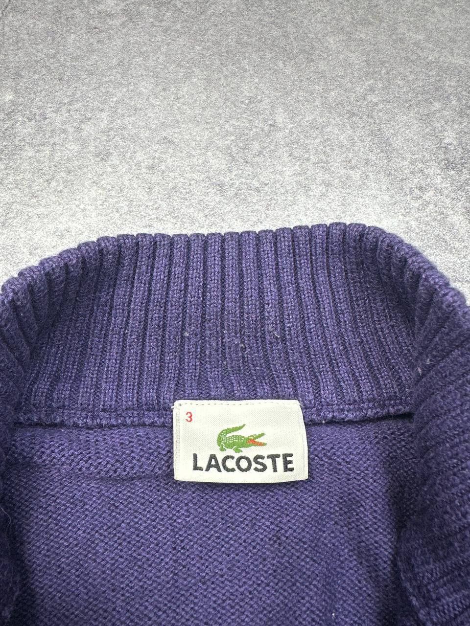 Lacoste Vintage Lacoste 1/4 Zip Knit Sweater, Size M (3) Size US M / EU 48-50 / 2 - 4 Thumbnail