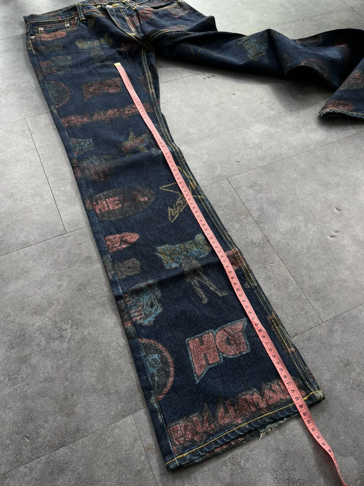 Hysteric Glamour Hysteric Glamour Fullprinted Logo Kinky Jeans Size US 30 / EU 46 - 3 Thumbnail