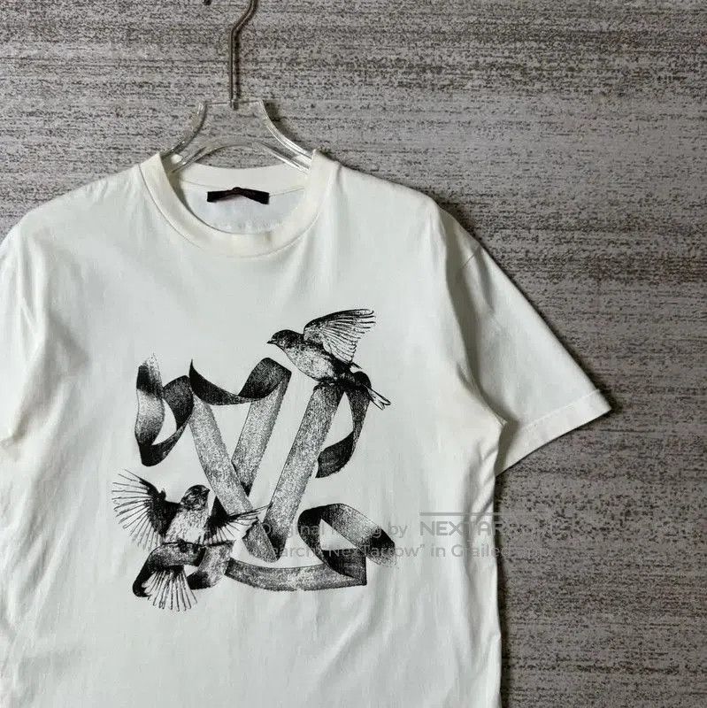 Louis Vuitton Louis Vuitton Summer White Cotton Animal Embroidered Tee . Size US M / EU 48-50 / 2 - 4 Thumbnail