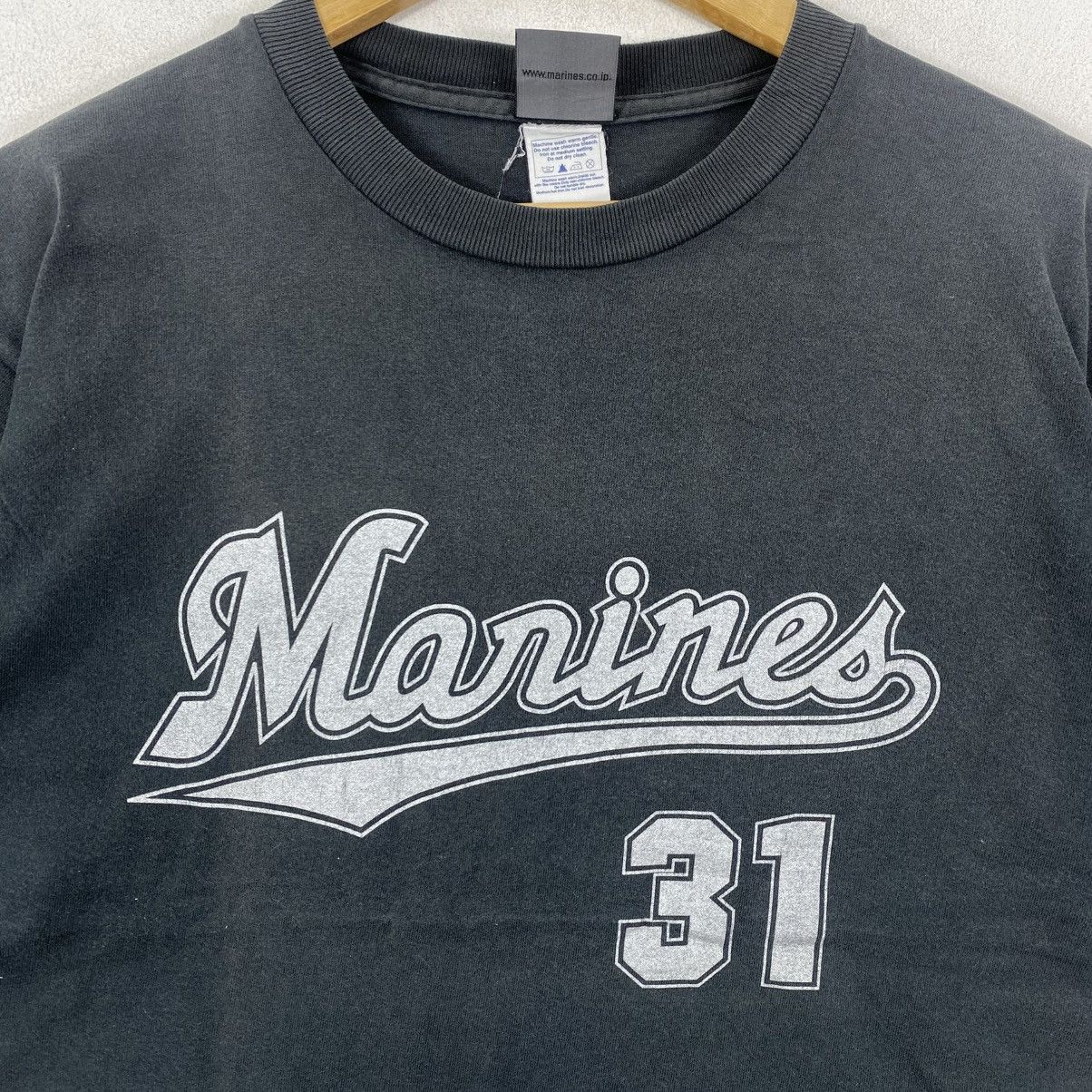 MLB Vintage Chiba Lotte Marines Watanabe Baseball Tee Shirt L Size US L / EU 52-54 / 3 - 4 Thumbnail
