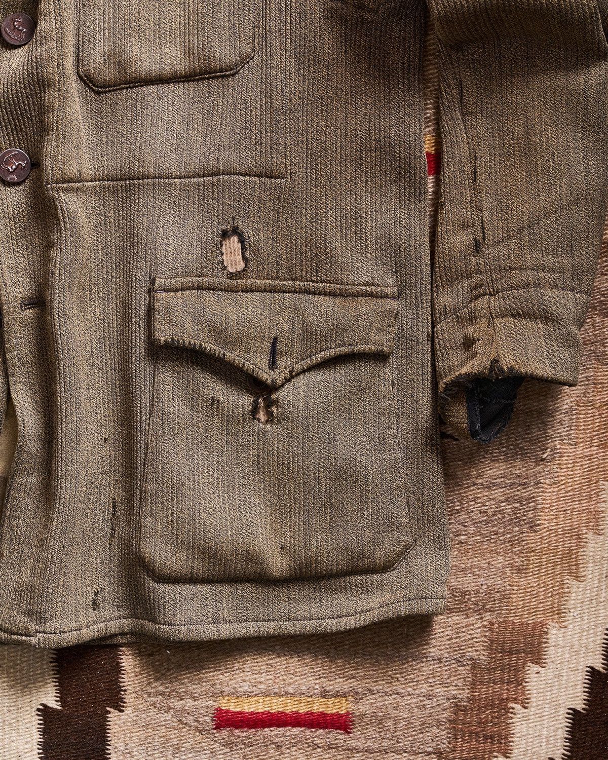 Other Doug Bihlmaier 1940s Vintage French Corded Hunting Jacket Size US L / EU 52-54 / 3 - 5 Thumbnail
