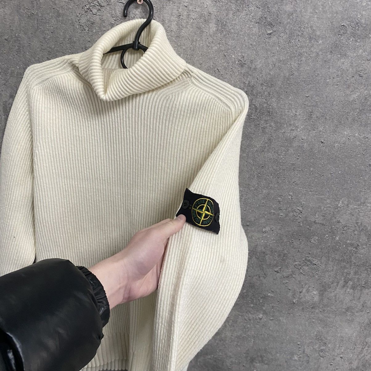 Stone Island Vintage Stone Island Turtleneck Wool Knit Sweater Size US L / EU 52-54 / 3 - 6 Thumbnail