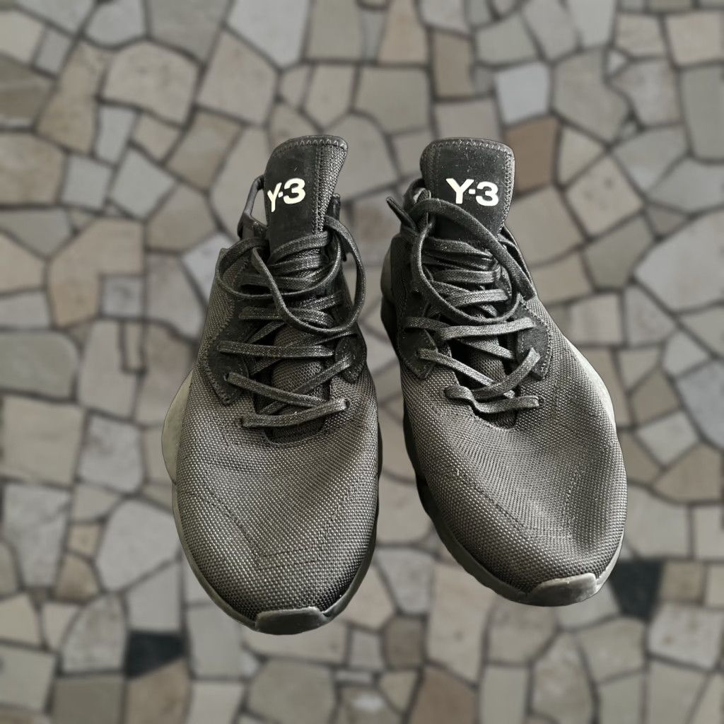 Adidas adidas Y-3 Kaiwa Black Canvas Size 12.5 Sneaker Men US 12 Pre-owned Size US 12 / EU 45 - 1 Thumbnail