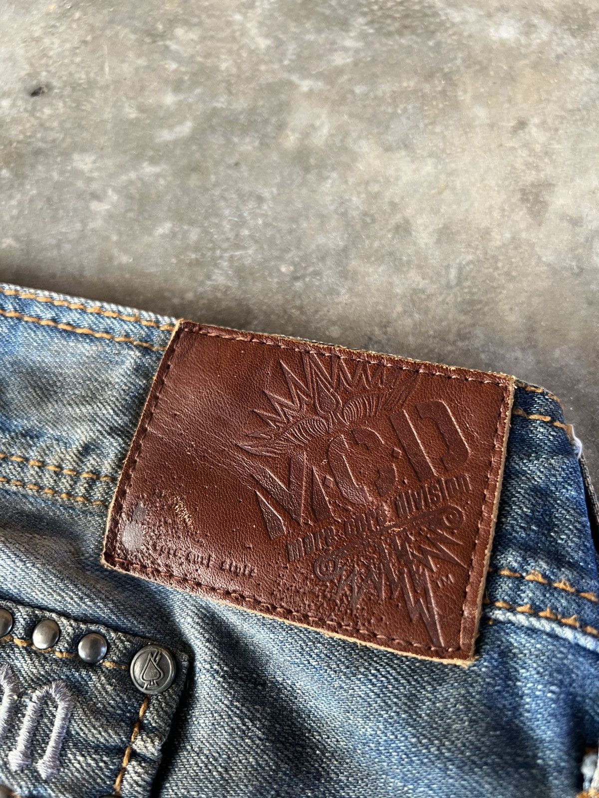If Six Was Nine × Japanese Brand 💥Rare💥Vintage M.C.D Embroidery Punk Jeans Size US 30 / EU 46 - 17 Thumbnail