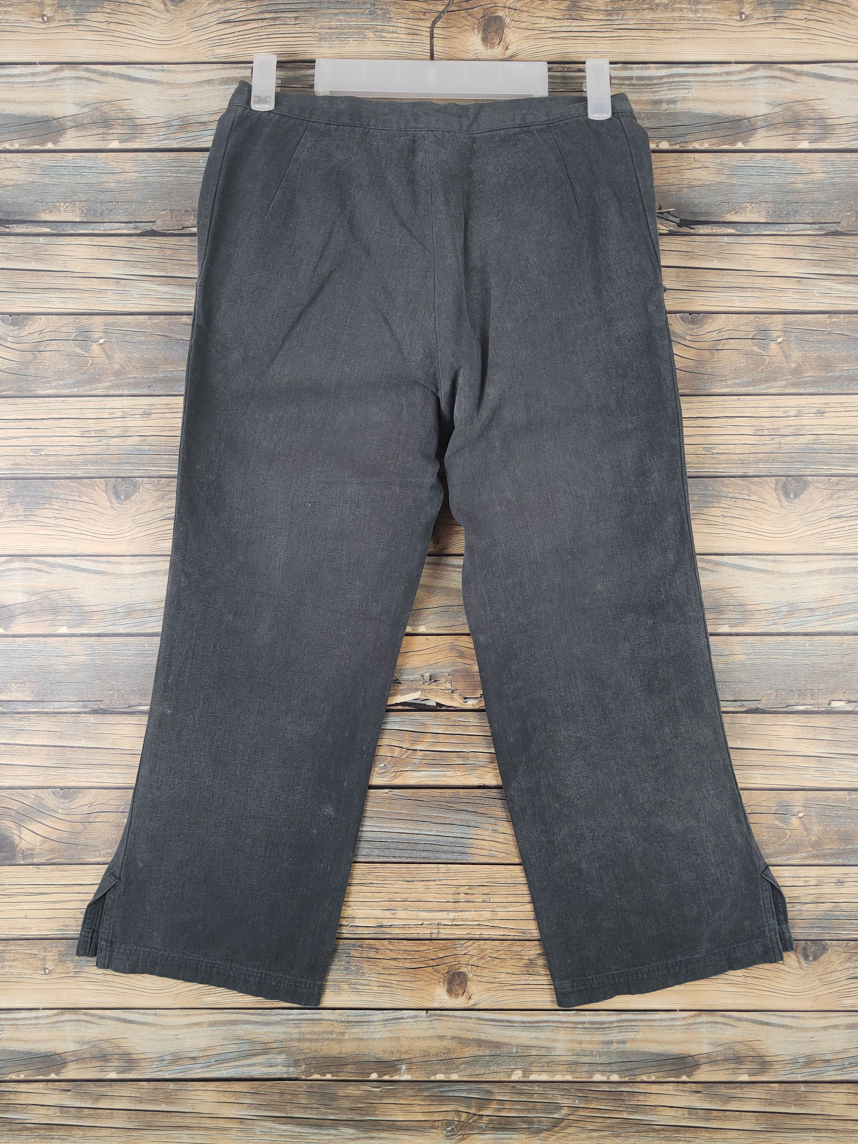 Y's DL Y's bis Limi Black Faded Casual Pants #46-051 Size 26" / US 2 / IT 38 - 7 Thumbnail