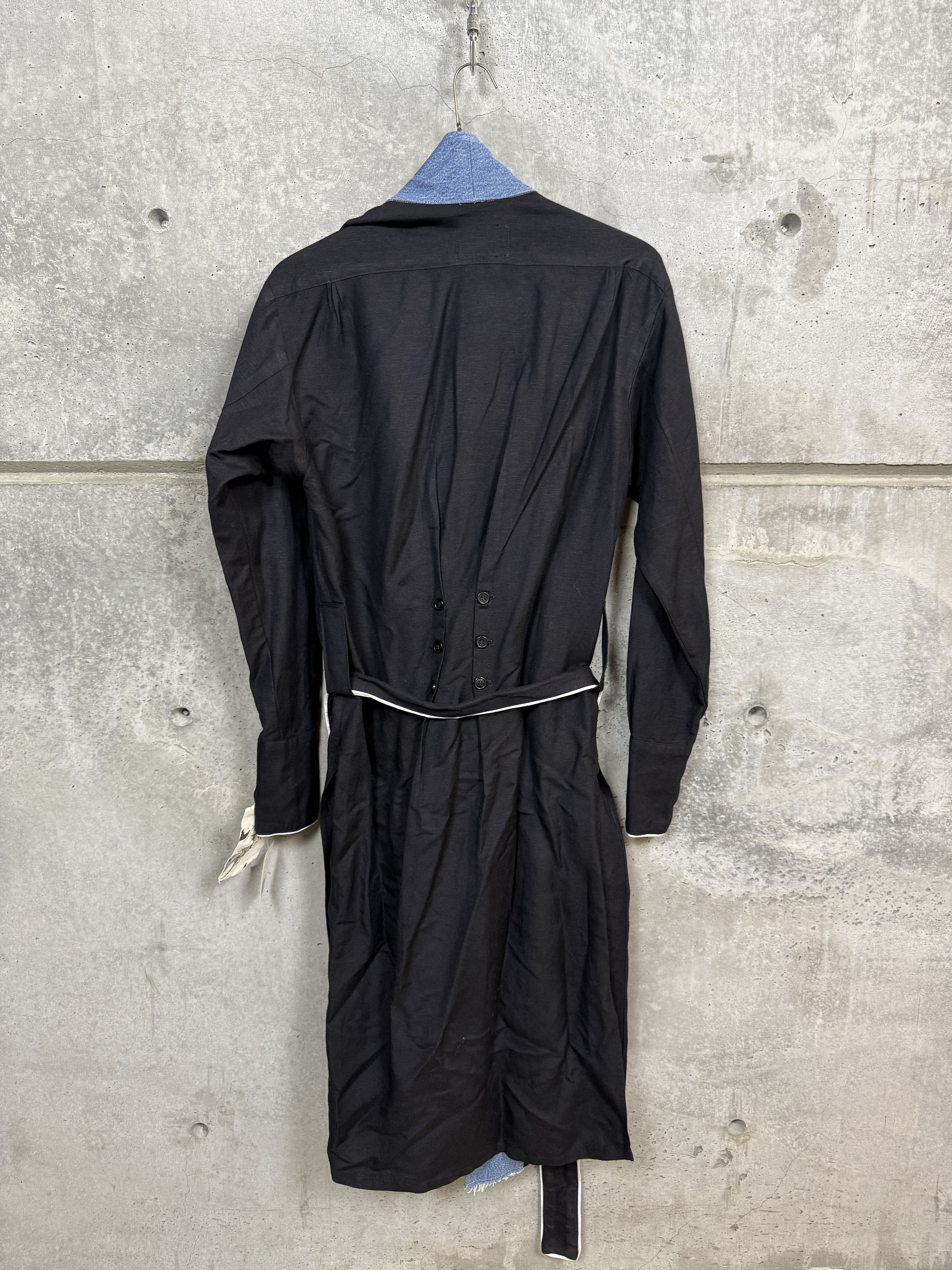 Greg Lauren $1995 Greg Lauren Black Linen Robe GL1 Size US M / EU 48-50 / 2 - 10 Thumbnail