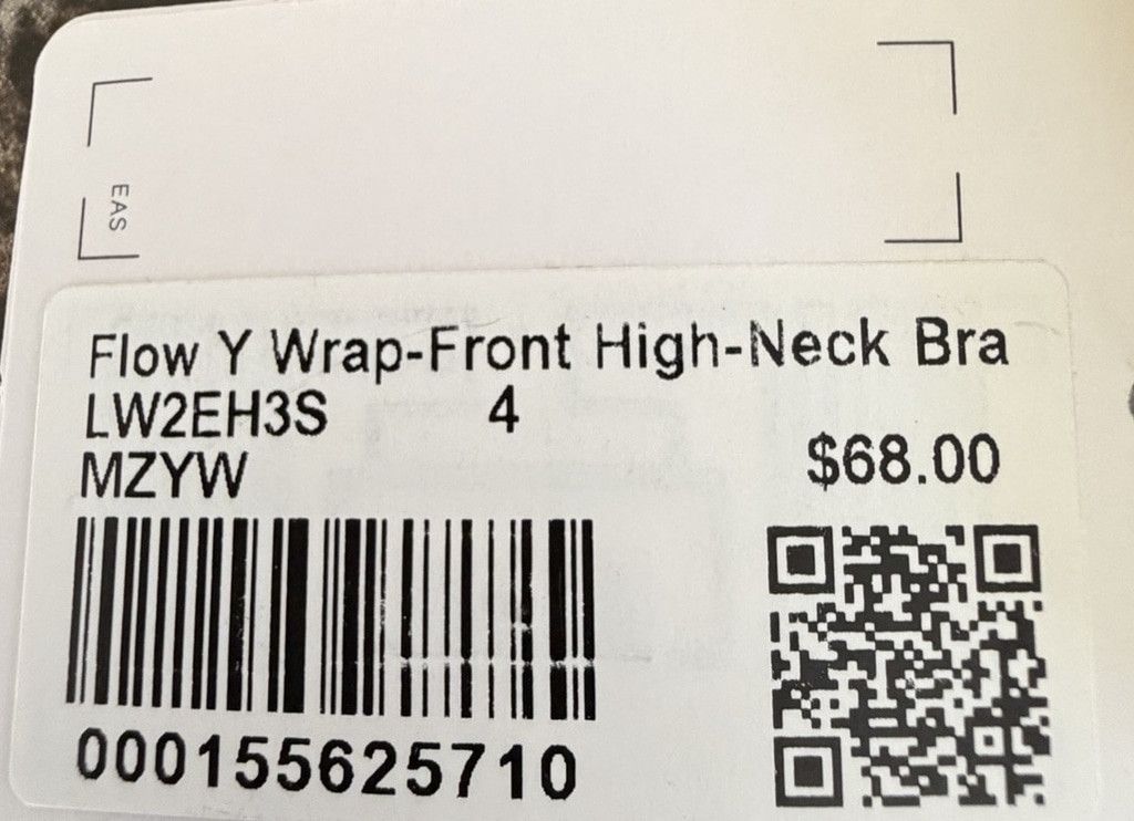 Lululemon LULULEMON FLOW Y WRAP FRONT HIGH NECK BRA MAIZE YELLOW Sz 4 Size ONE SIZE - 8 Thumbnail