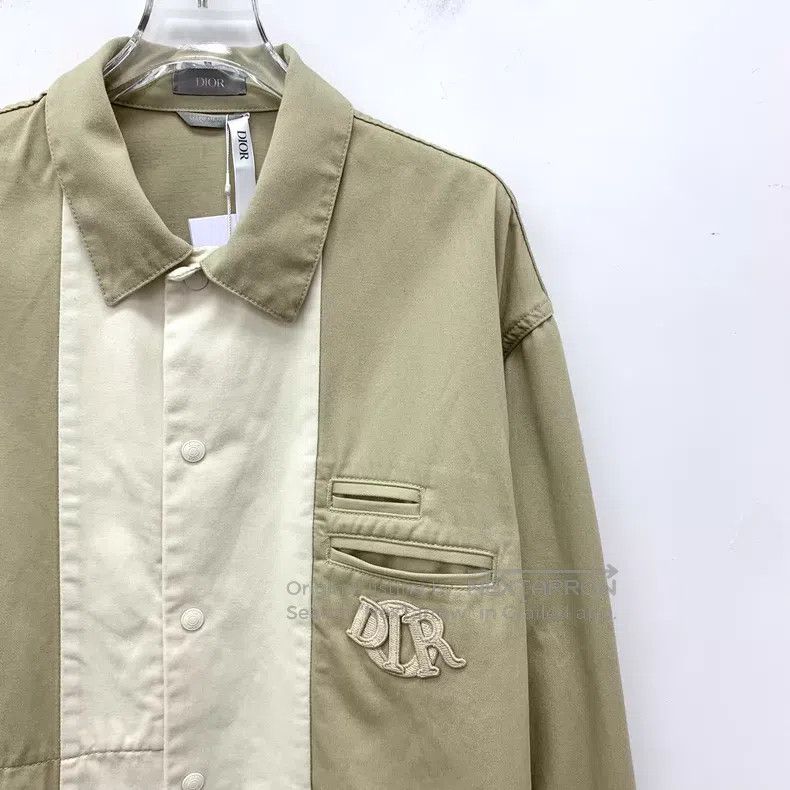 Dior Dior Color-blocked logo letter embroidery cotton lapel sin Size US M / EU 48-50 / 2 - 3 Thumbnail