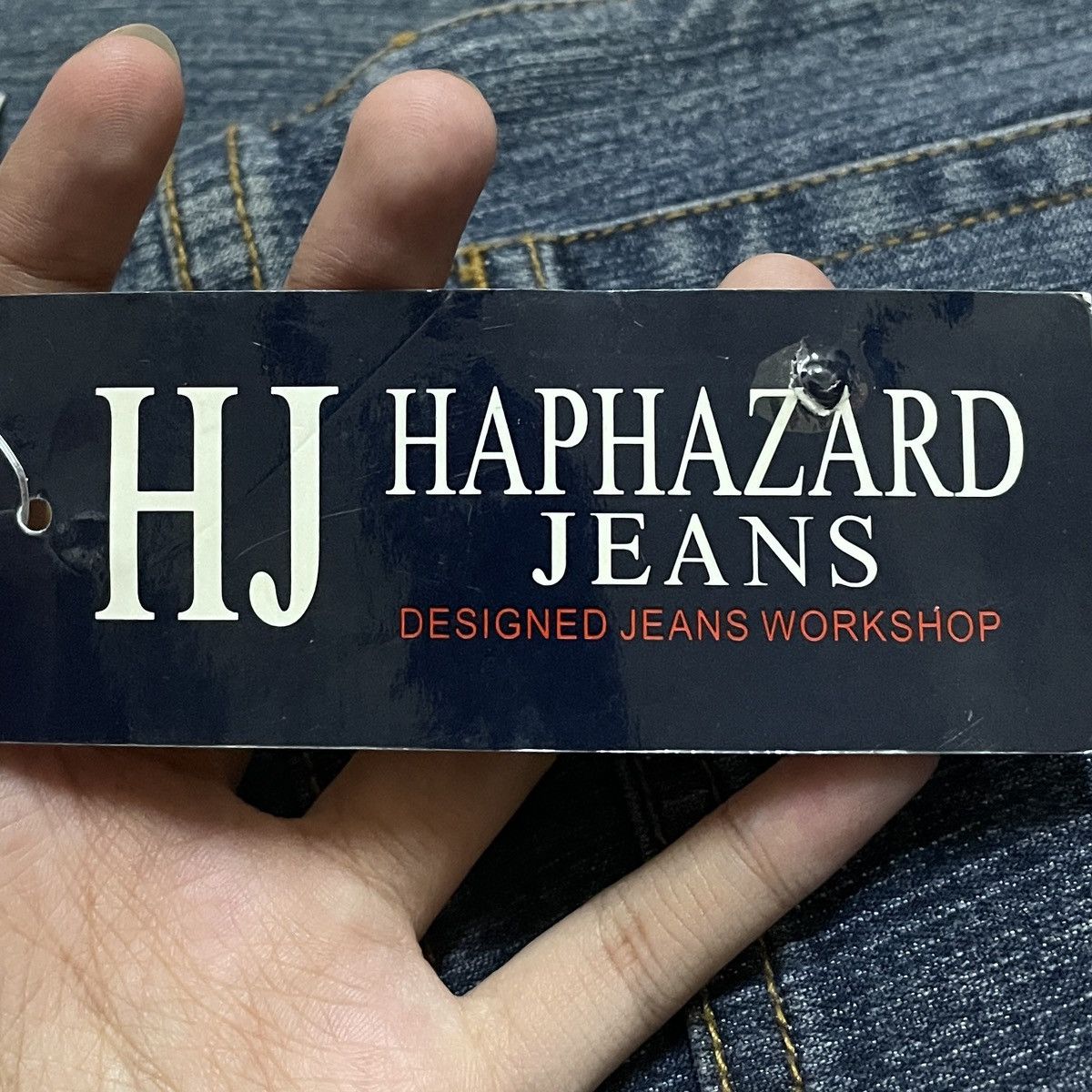 14th Addiction × Japanese Brand × Le Grande Bleu (L.G.B.) Rare Vintage Japanese Brand Haphazard Flared Jeans 2000s Size US 27 - 9 Thumbnail