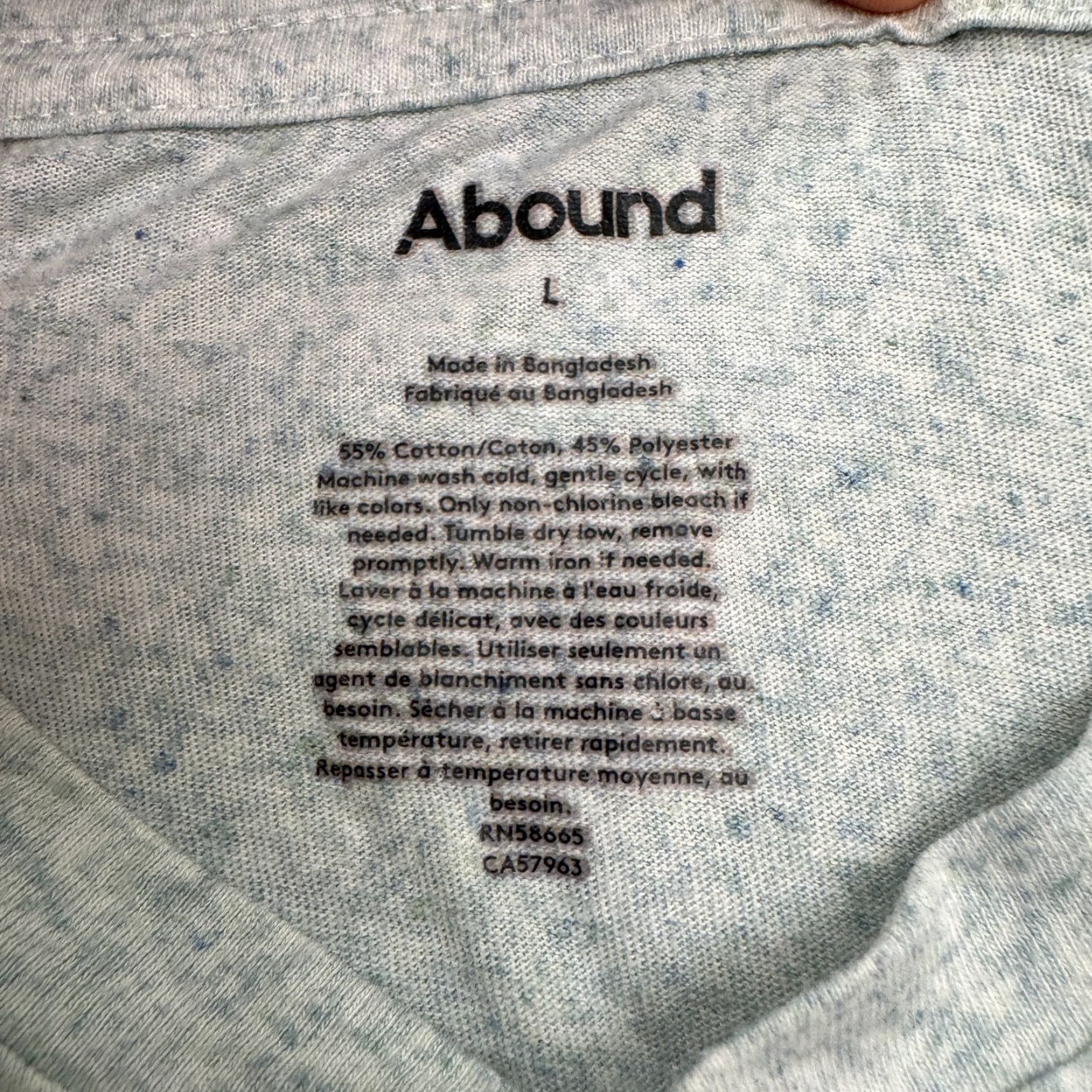 Vintage VINTAGE? No. Wait. The item is not vintage. The title should be: Abound Shirt Mens L Gray Short Sleeve Henley T-Shirt Casual Tee Size US L / EU 52-54 / 3 - 5 Thumbnail