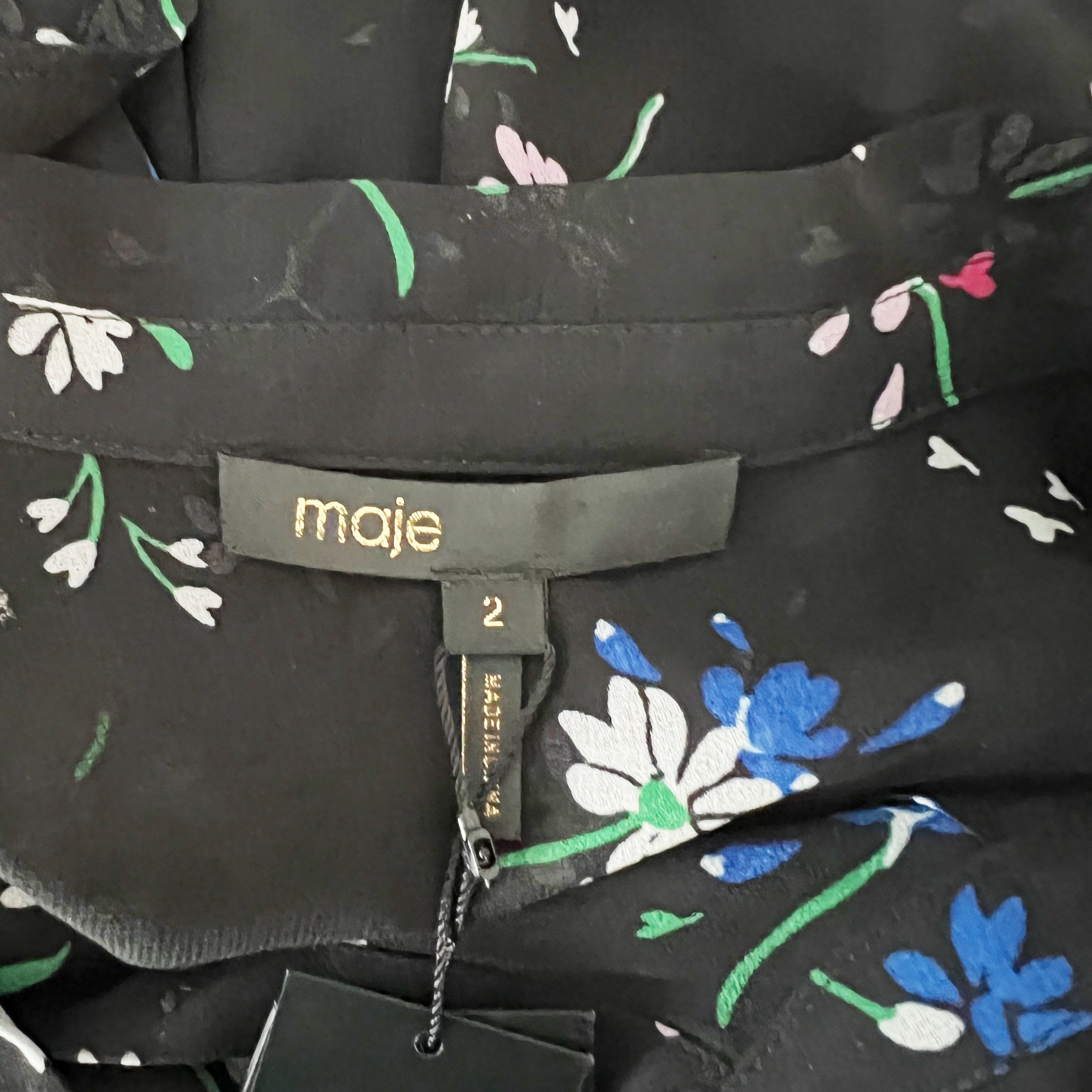 Maje NEW Maje Letra Floral Flower Print Pattern Size M / US 6-8 / IT 42-44 - 2 Thumbnail