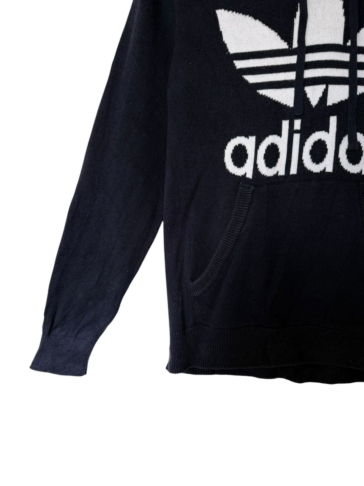 Adidas Vintage Adidas Big Logo Hoodie Knitwear Sweater Size S / US 4 / IT 40 - 3 Thumbnail