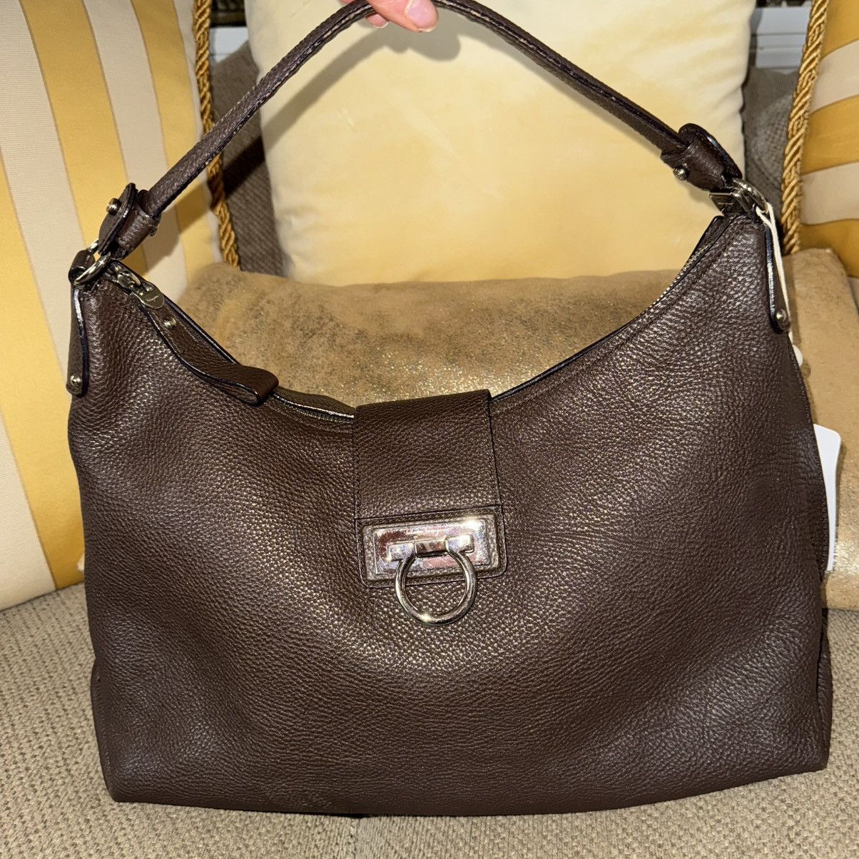 Salvatore Ferragamo Salvatore Ferragamo Leather hobo style Shoulder Bag Size ONE SIZE - 1 Thumbnail