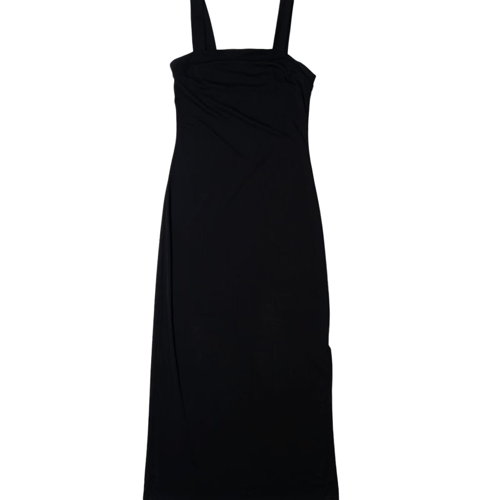 Vintage VINTAGE Byer Too! Maxi Dress Side Slit Medium Black Polyester Dress 1990s Mens Women Girls Size M / US 6-8 / IT 42-44 - 2 Thumbnail