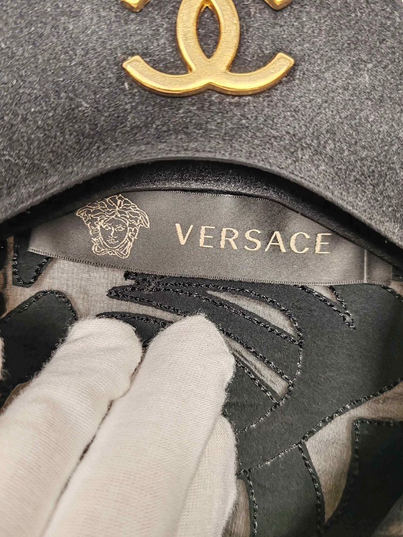 Versace Versace Patchwork silk jacquard shirt Size XL / US 12-14 / IT 48-50 - 4 Thumbnail