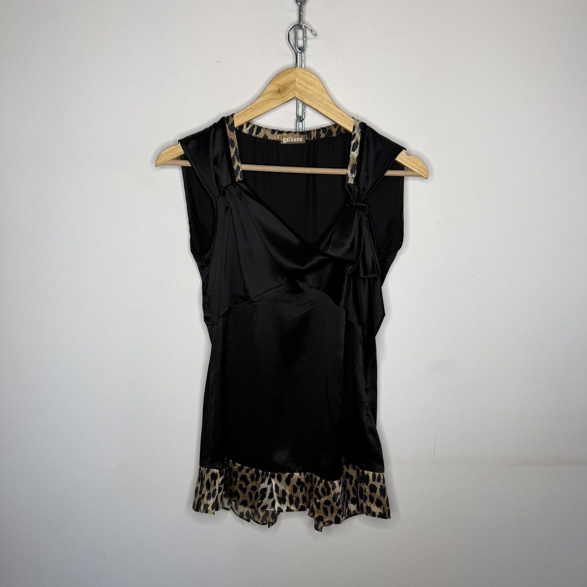John Galliano Vintage Y2K Silk Top Blouse Panter Avant Garde