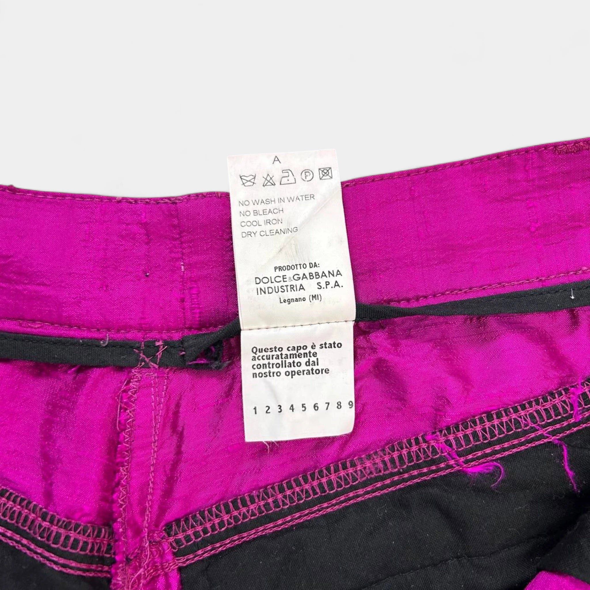 Dolce & Gabbana Dolce & Gabbana 2000's Pink Silk Pants Size 25" / US 0 / IT 36 - 5 Thumbnail