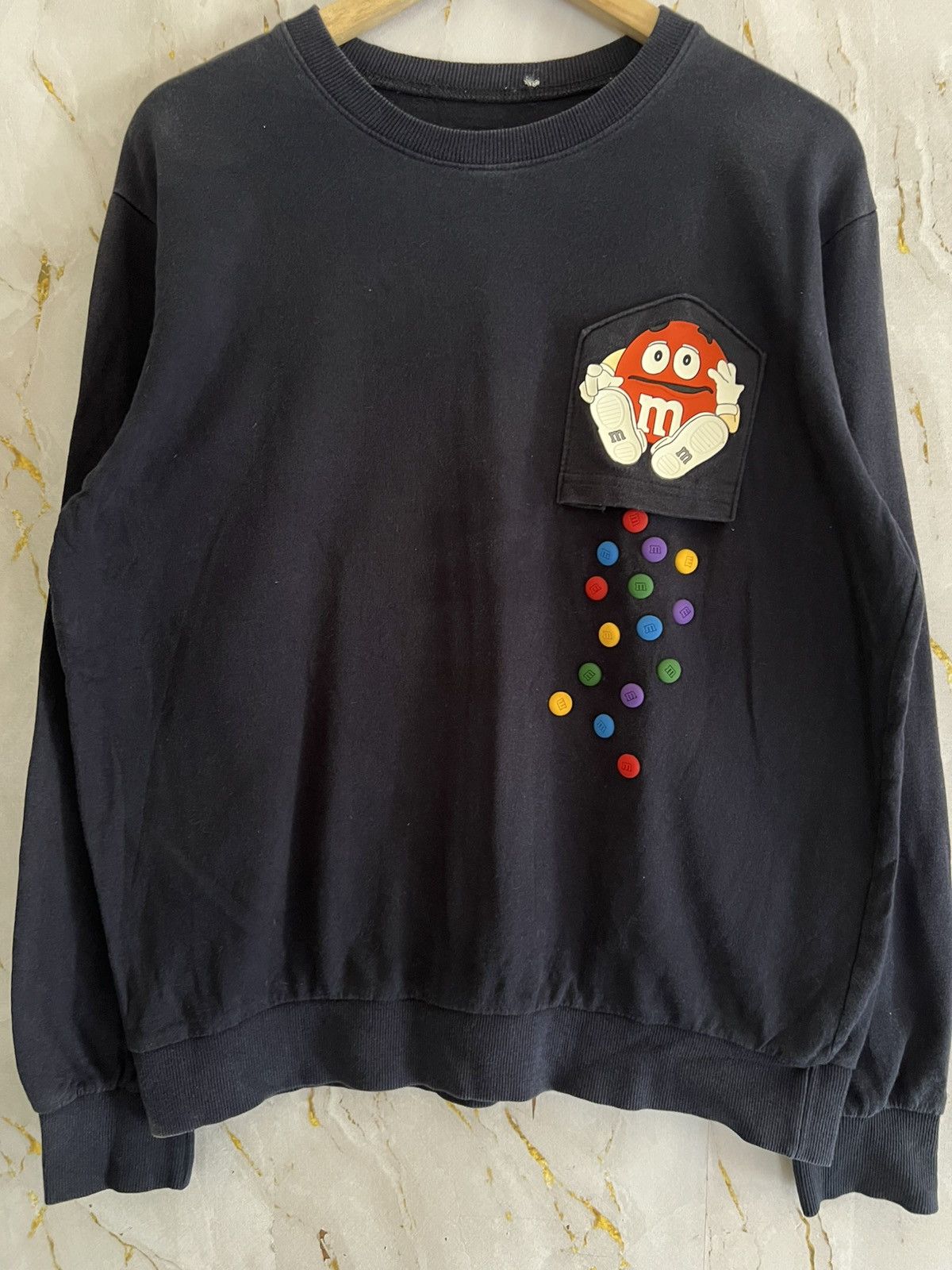 Japanese Brand M&M’s Sweatshirt – Rare Pop Culture Archive Grail Size US XL / EU 56 / 4 - 1 Thumbnail