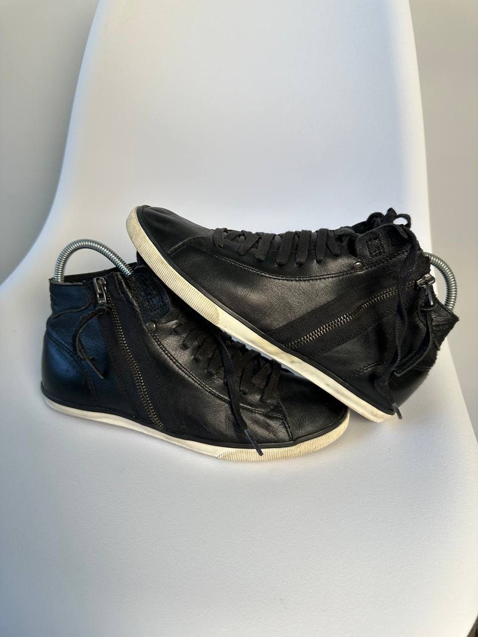 Diesel × Vintage Crazy Leather Diesel Shoes Avant Garde Size US 7 / IT 37 - 4 Thumbnail