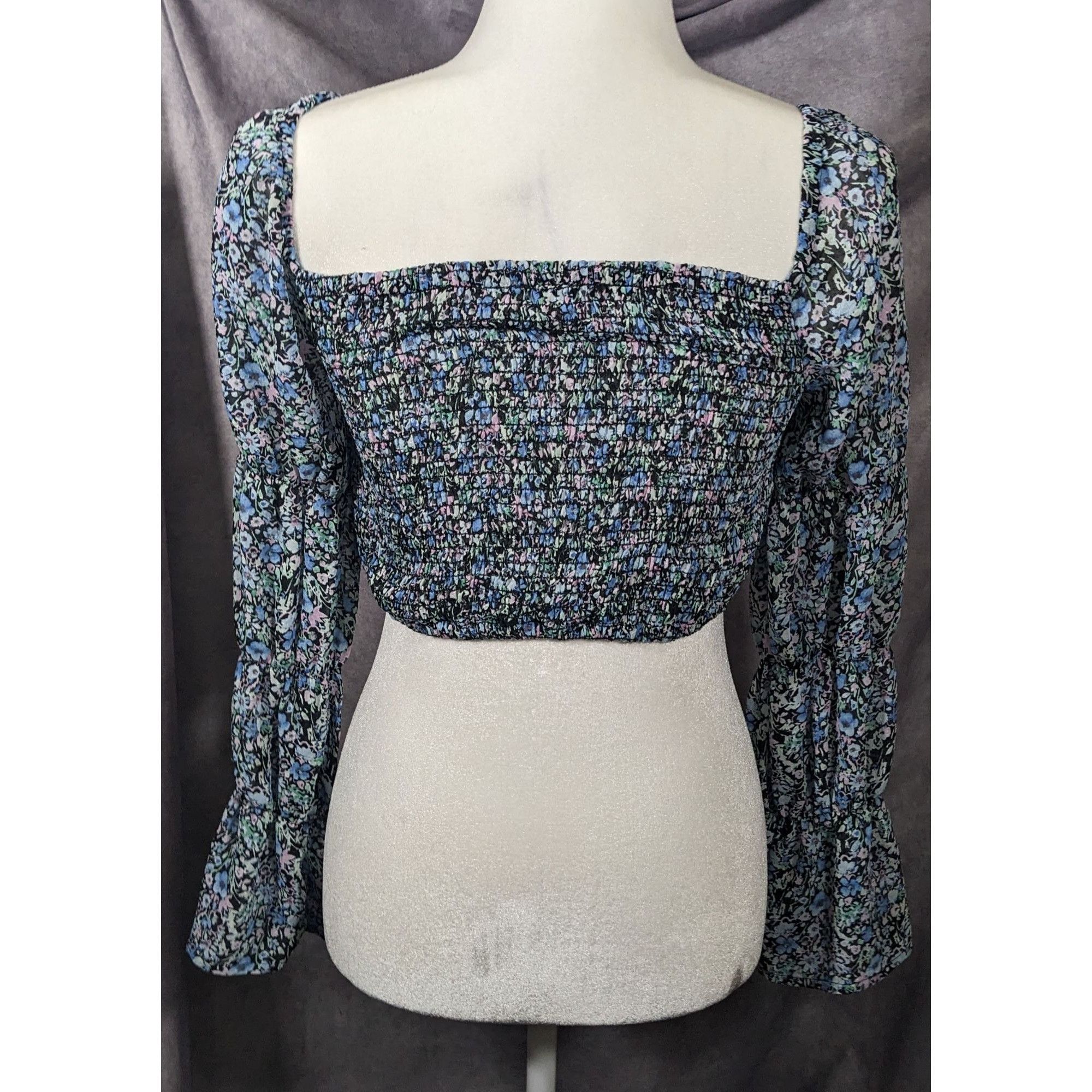 Other Between Ten Black Floral Jodie Top Size Small Size S / US 4 / IT 40 - 12 Thumbnail