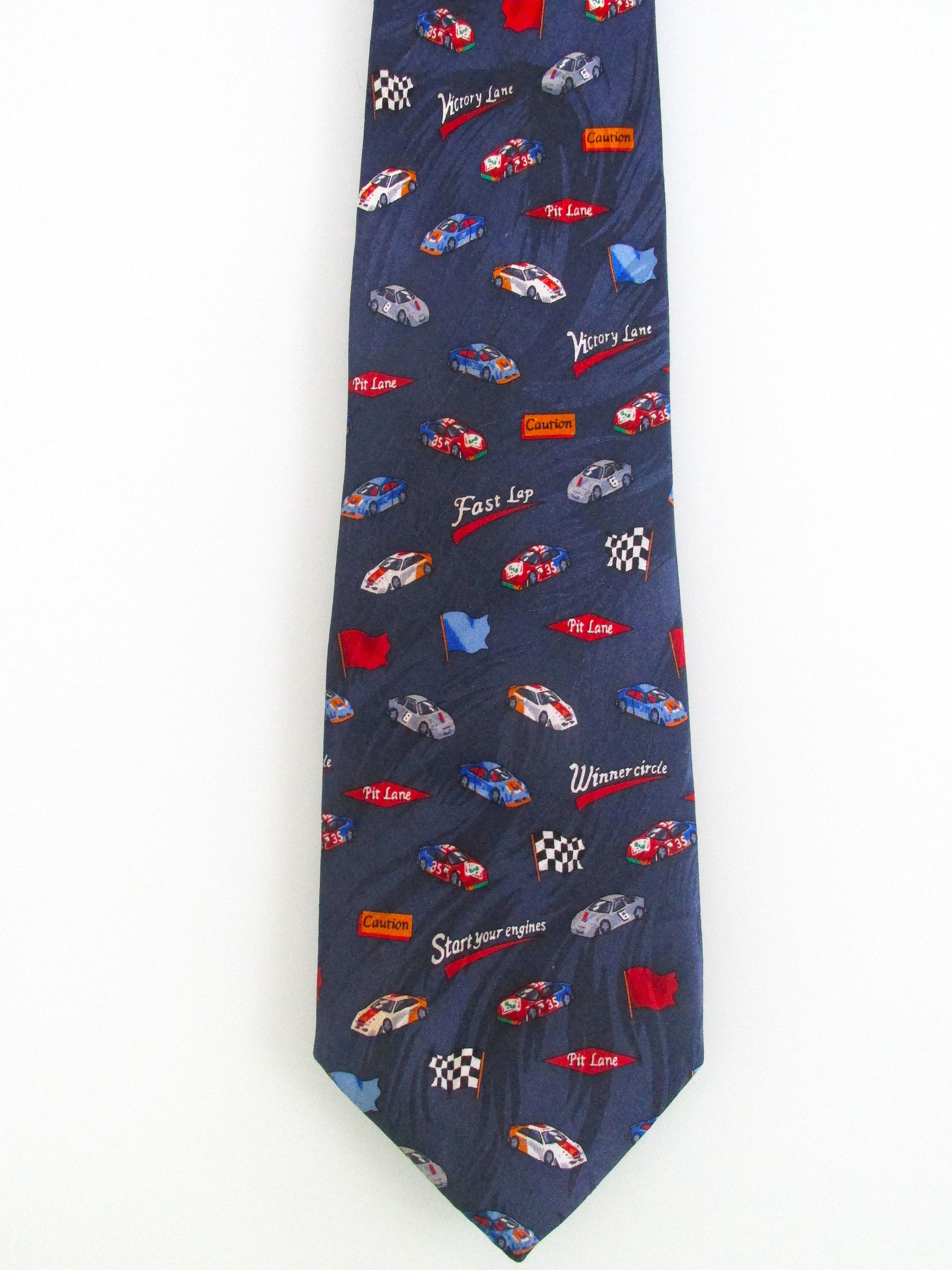 Other Museum Artifacts "Auto Racing" Men's Silk Tie Size ONE SIZE - 2 Thumbnail