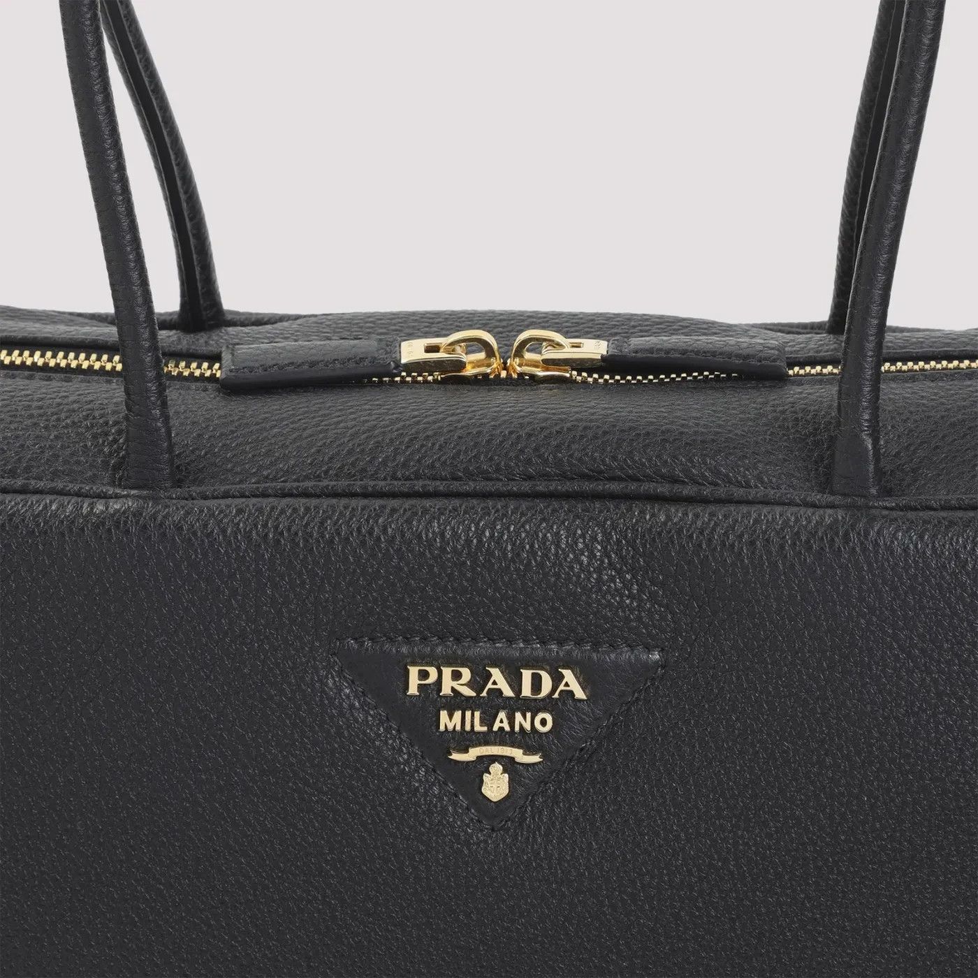Prada PRADA Black Leather Top Handle Bag New & Authentic Size ONE SIZE - 4 Thumbnail