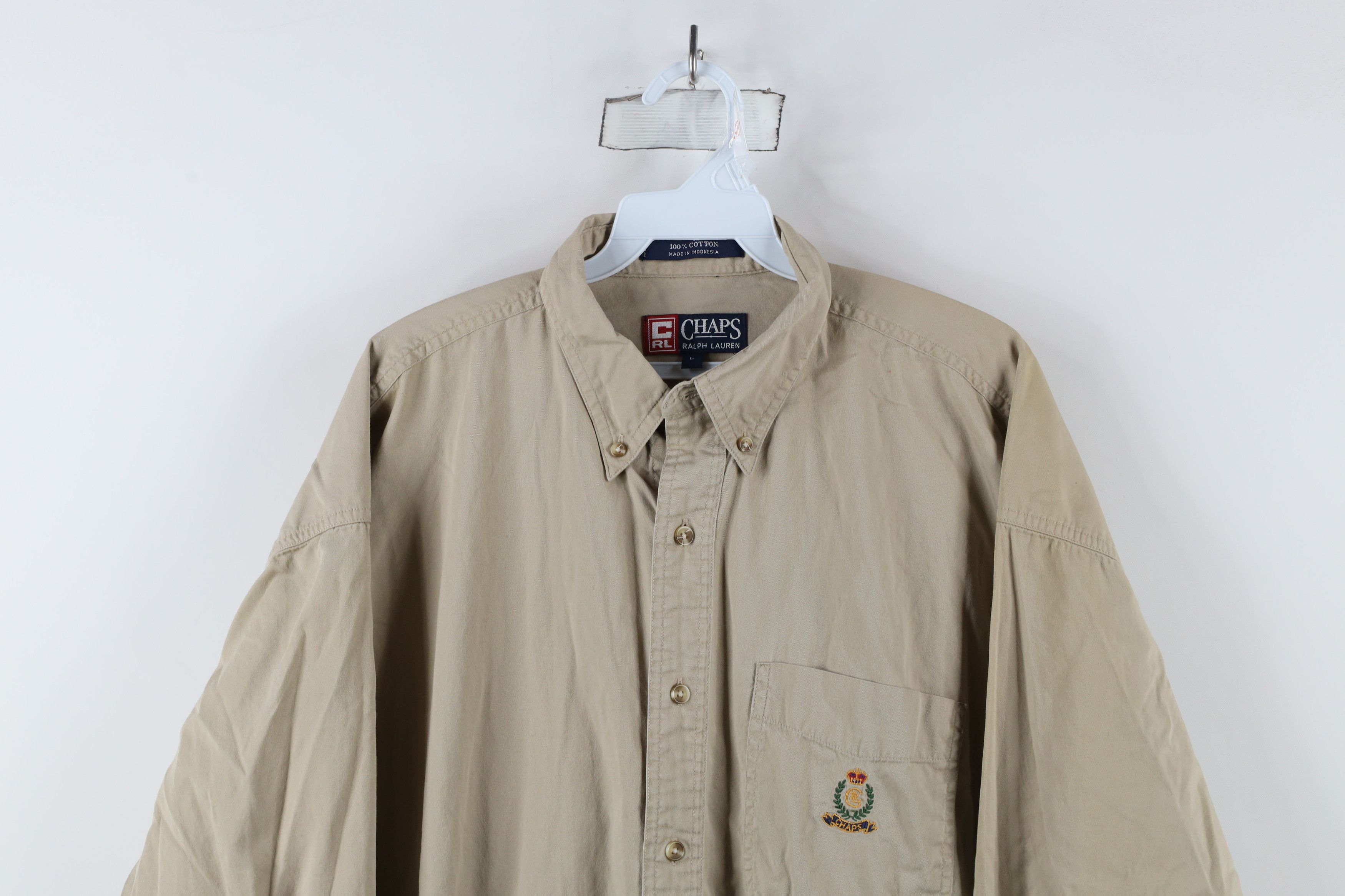Polo Ralph Lauren Vintage 90s Chaps Ralph Lauren Collared Button Down Shirt Size US L / EU 52-54 / 3 - 2 Thumbnail