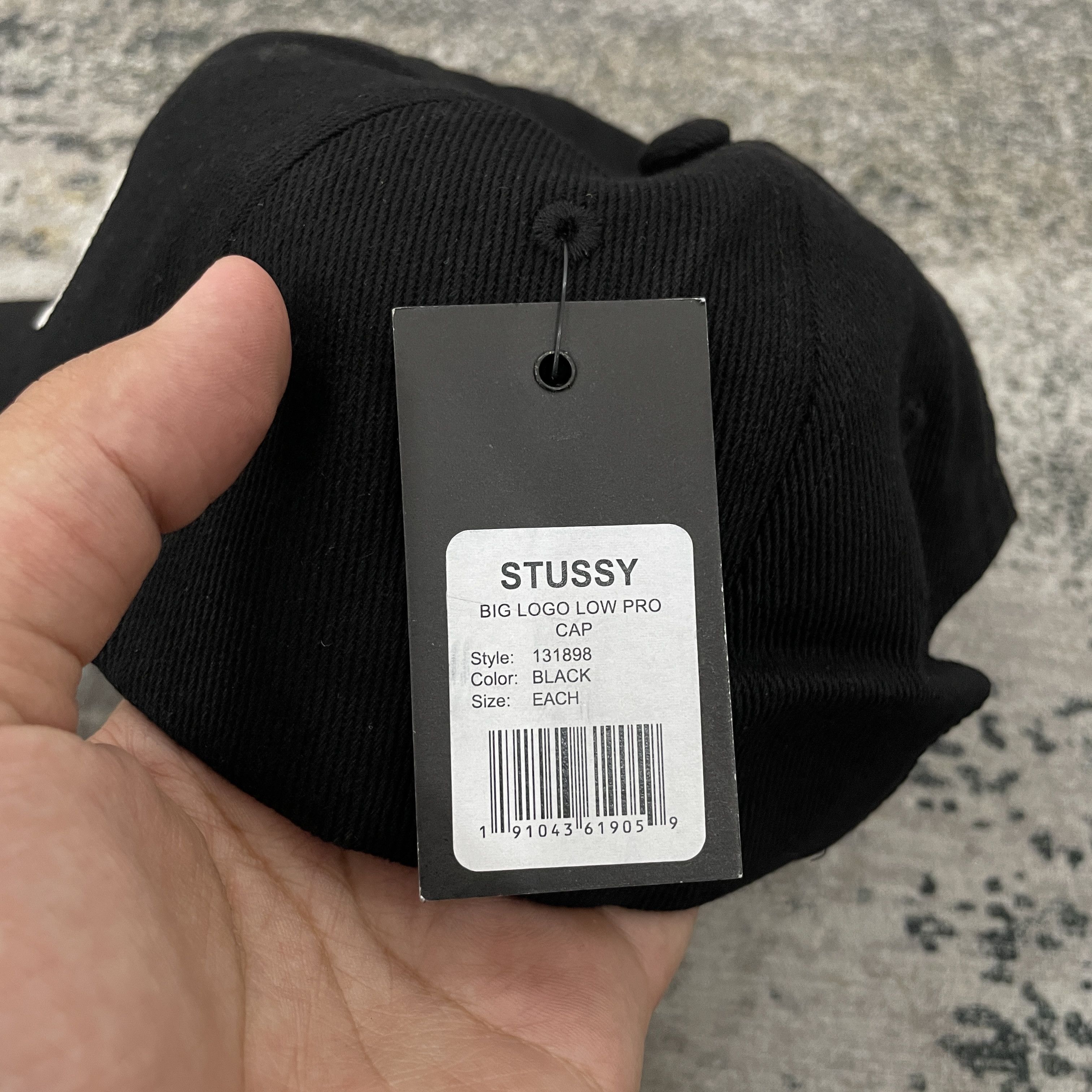Stussy Stussy Big Logo Cap Black Size ONE SIZE - 4 Thumbnail