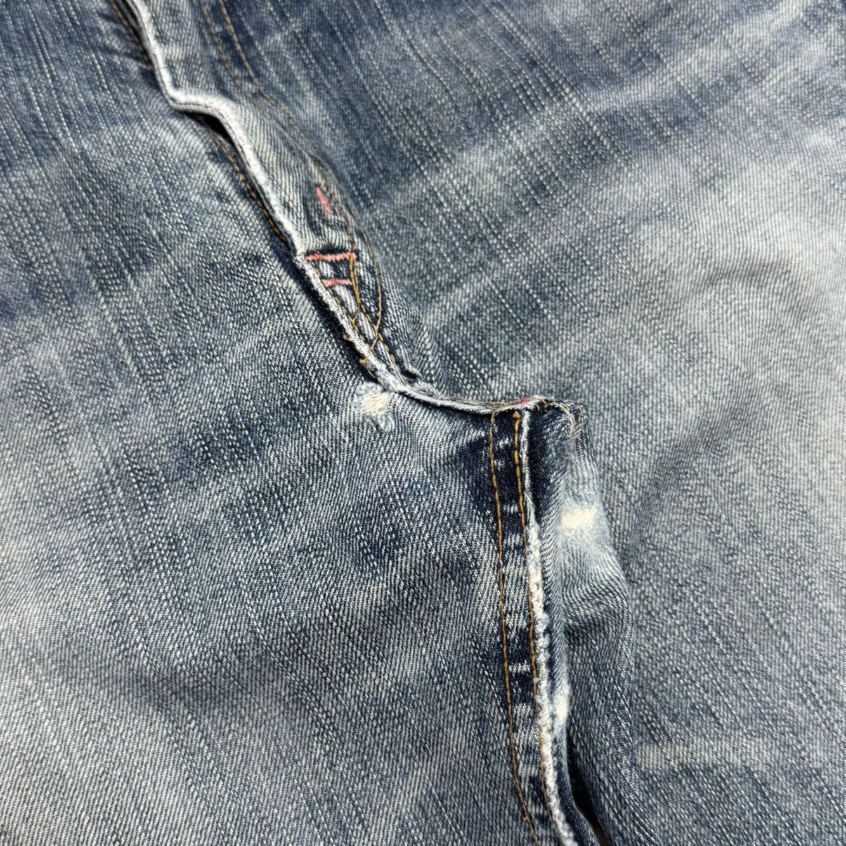 Edwin Miss Edwin 503 Rude Distressed Japanese Denim Pants Size 28" / US 6 / IT 42 - 9 Thumbnail