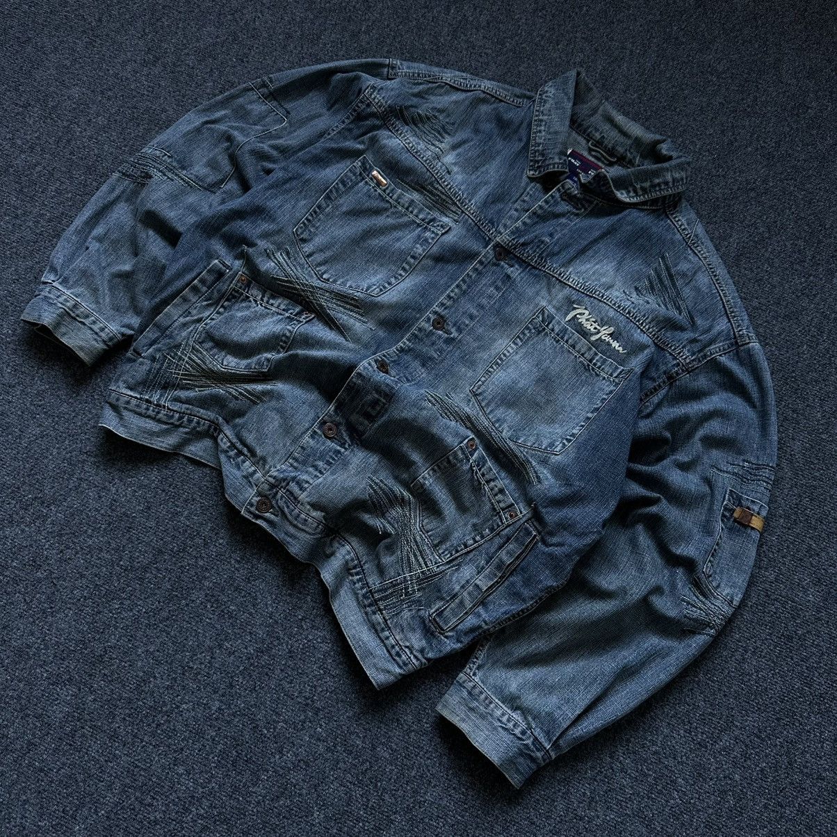 Phat Farm VTG Western Phat Farm Denim Jacket Size XL Man 90s USA Hype Size US XL / EU 56 / 4 - 1 Thumbnail