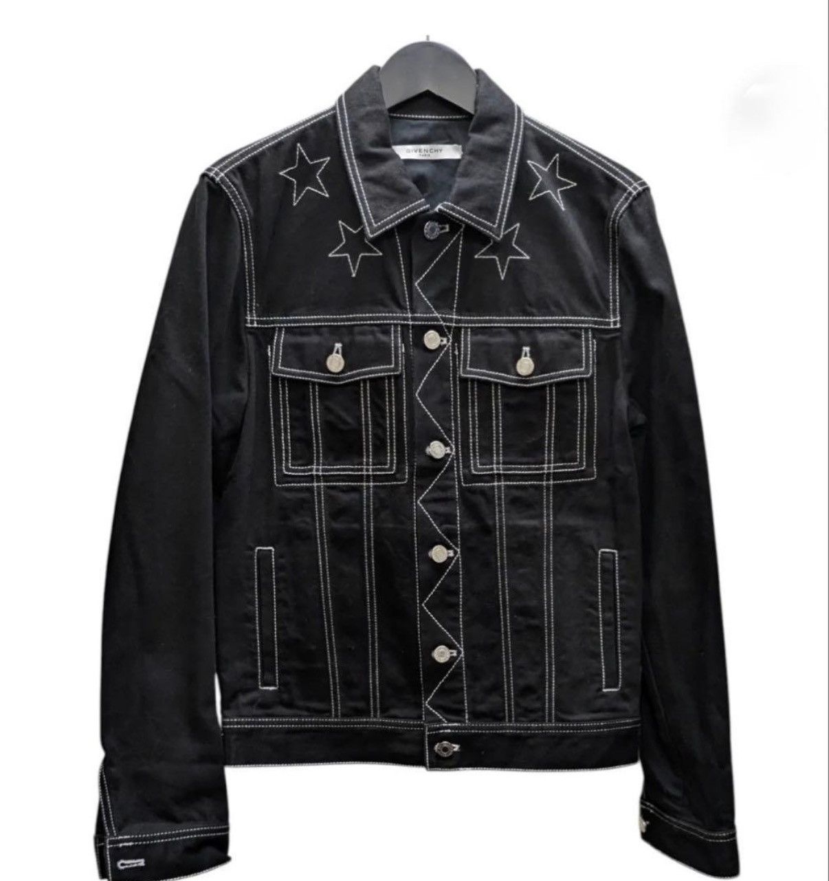 Givenchy Givenchy 15AW By Riccardo Tisci Star Denim Jacket Size US S / EU 44-46 / 1 - 1 Thumbnail