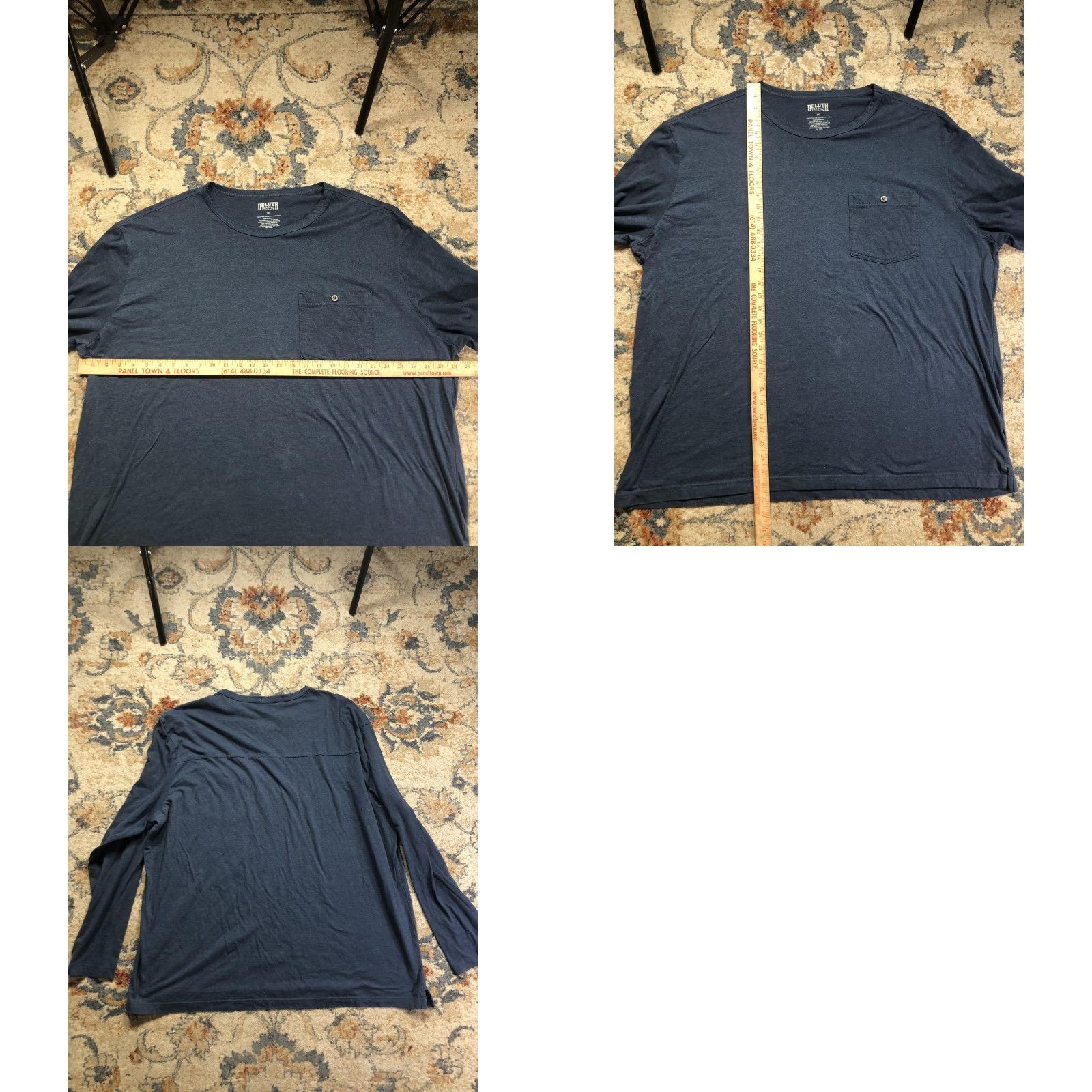 Duluth Trading Company Duluth Trading Co Shirt Mens 3XL Blue Long Sleeve Pocket Tagless Crewneck Tee Size US XXL / EU 58 / 5 - 8 Thumbnail