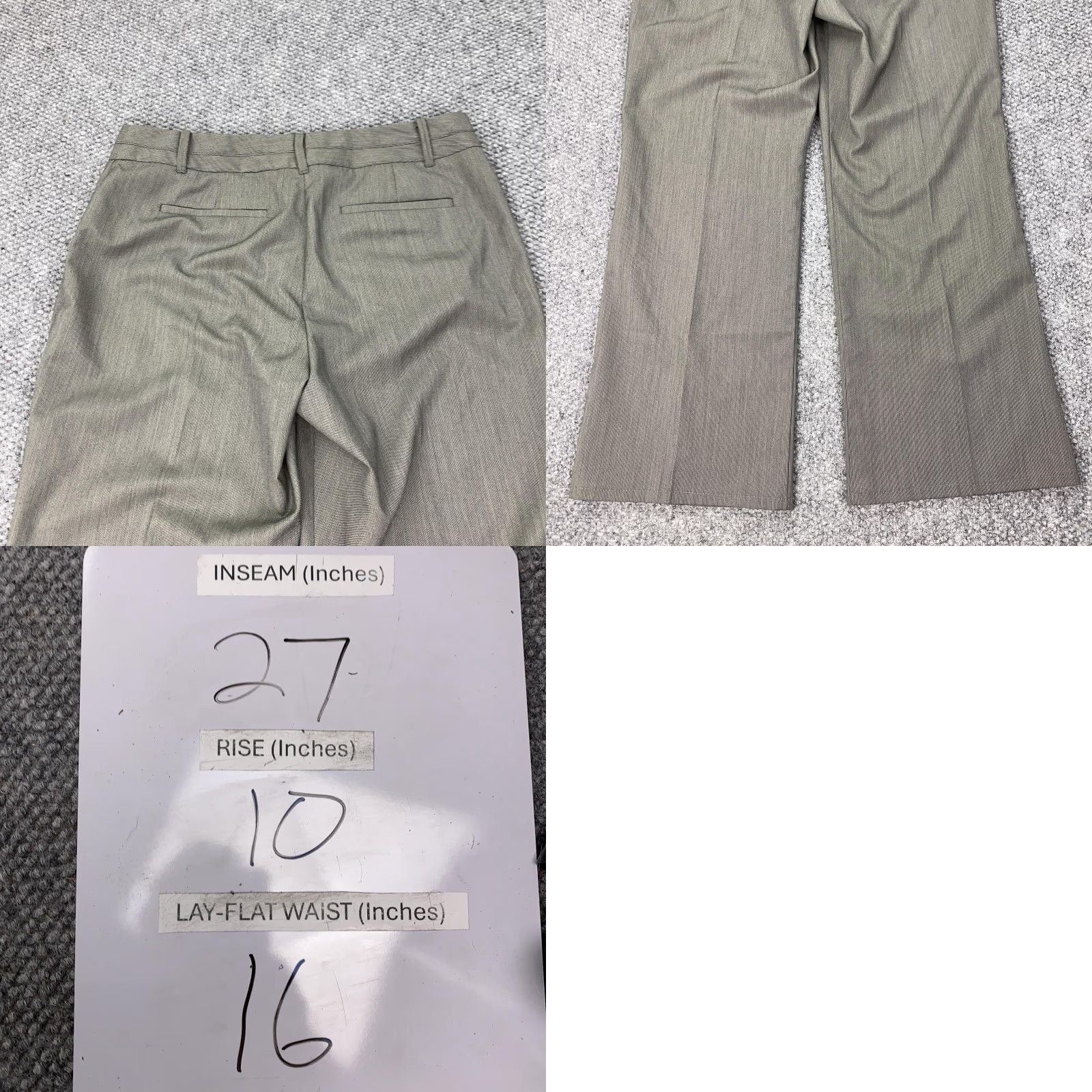 Van Heusen Van Heusen Studio Pants Womens 8 Gray Stretch Dress Slacks Career Office Work Slacks Straight Pockets Wom en Size 30" / US 8 / IT 44 - 9 Thumbnail