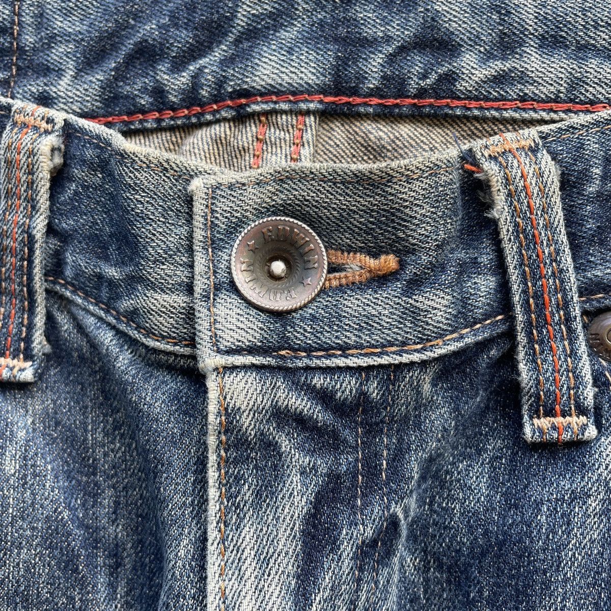 Edwin Vintage Edwin Distressed Jeans Faded Denim Pants W31 Size US 31 - 7 Thumbnail