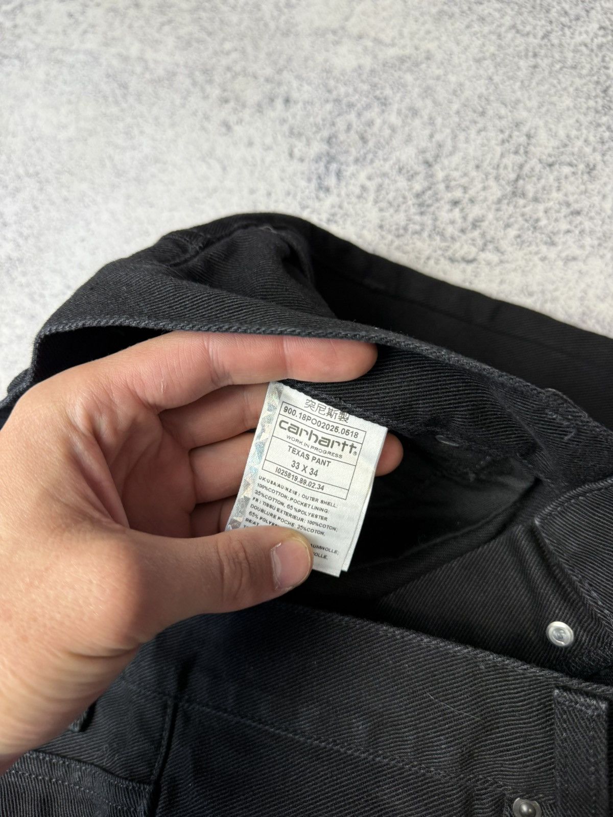 Carhartt Vintage Carhartt Wip Black Jeans Cargo Y2K Size US 34 / EU 50 - 15 Thumbnail