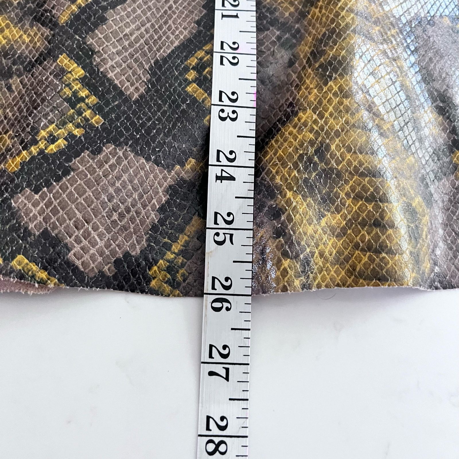 Zara Zara Women's Skirt XS Snake Print Midi Yellow Brown Size 25" / US 0 / IT 36 - 11 Thumbnail