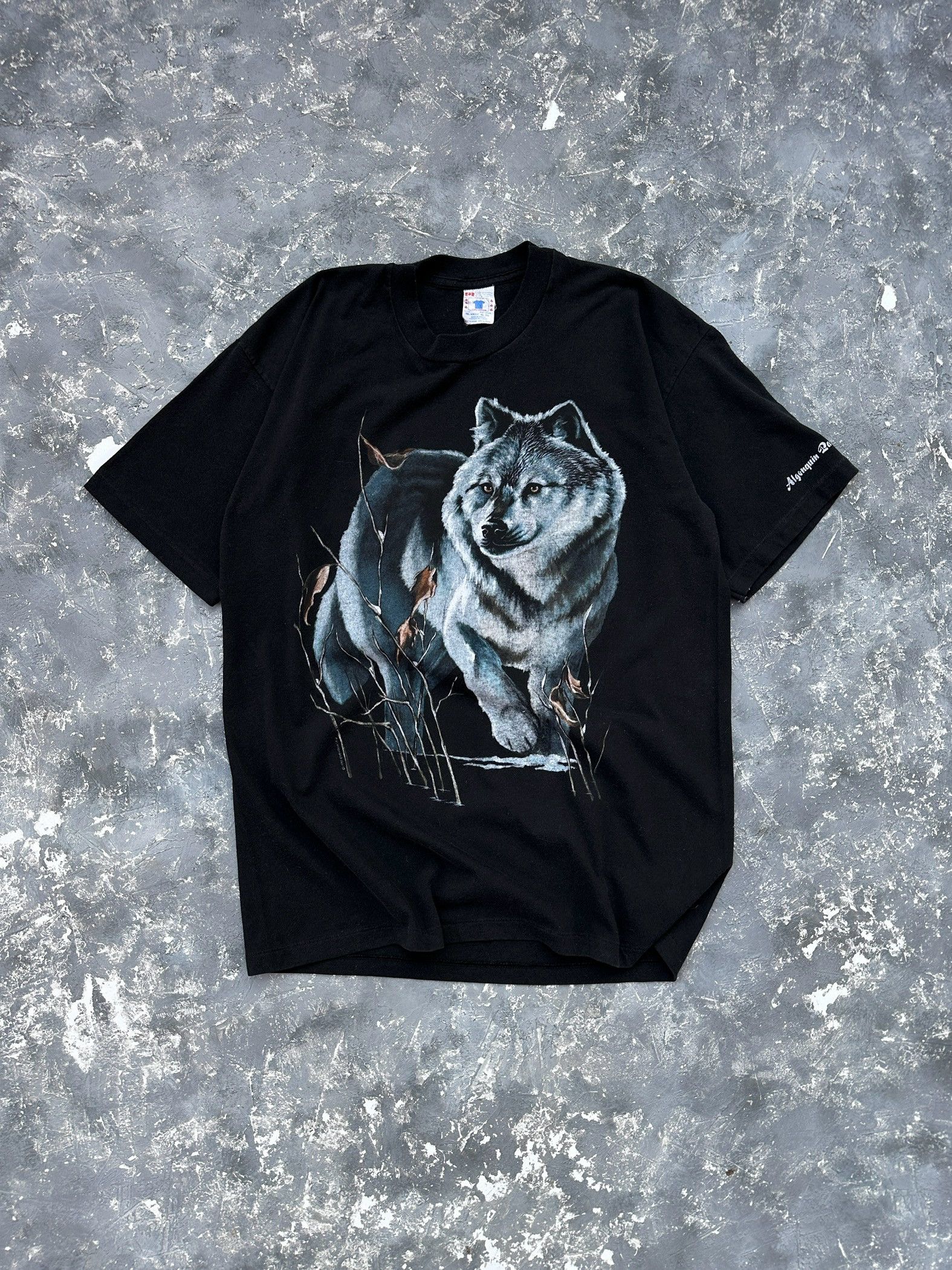 Vintage vintage 90s wolf shirt Size US XL / EU 56 / 4 - 1 Thumbnail