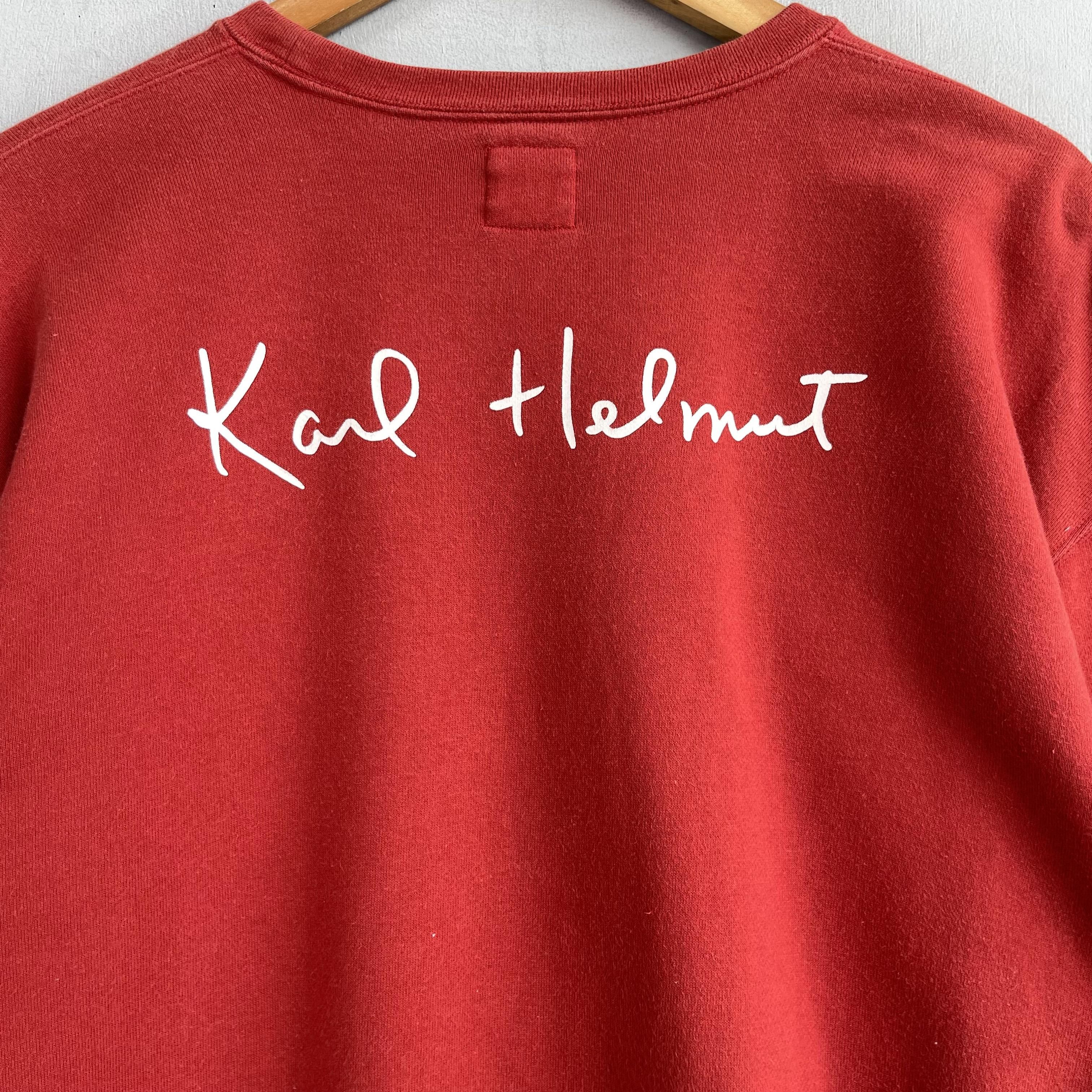 Karl Helmut × Vintage Vintage KARL HELMUT Paris Back Hit Spellout Sweatshirt Size US M / EU 48-50 / 2 - 2 Thumbnail