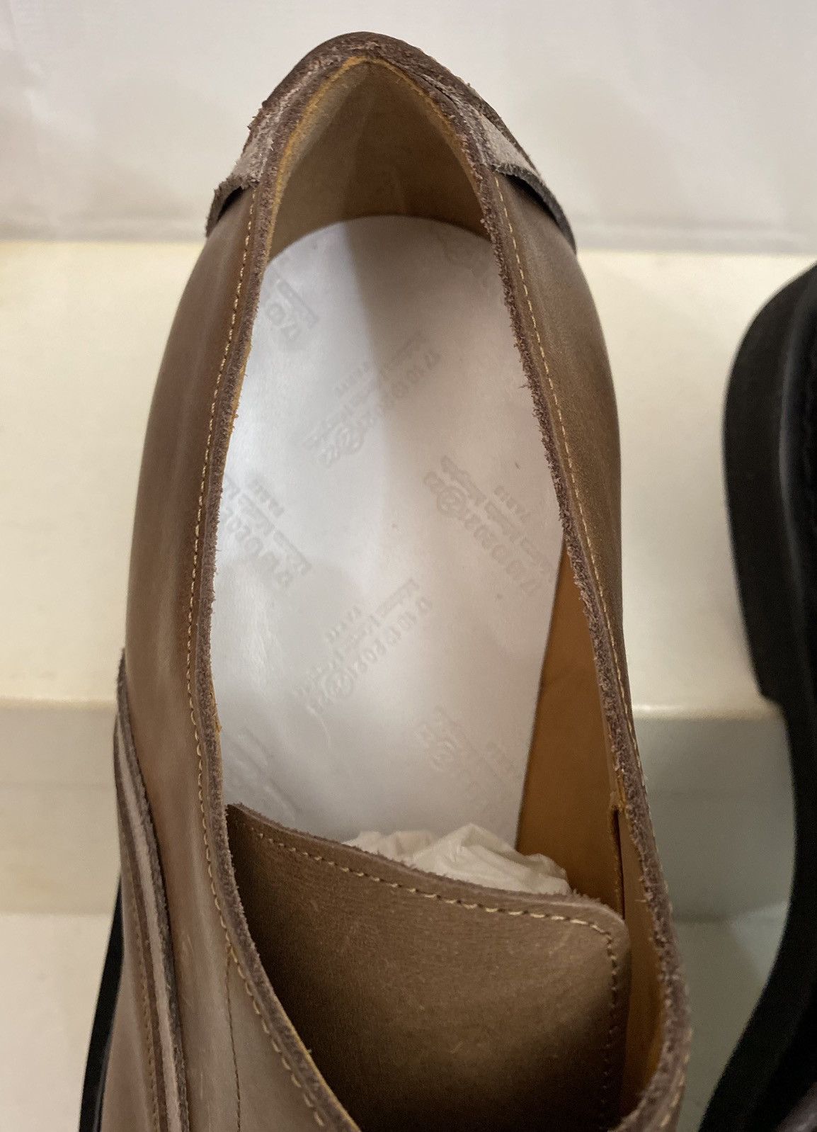 Maison Margiela Maison Margiela 22 🇮🇹 Brown Leather Suede Trim Oxfords 13 New Size US 13 / EU 46 - 2 Thumbnail