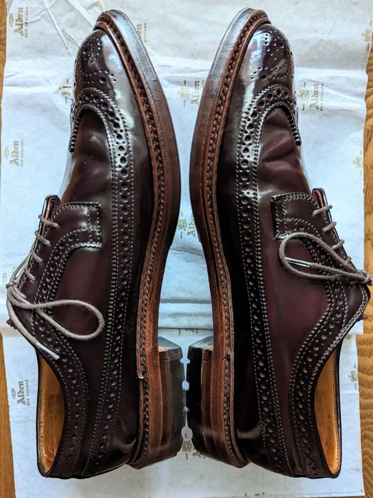 Alden Rare Alden D5512c Color 8 Shell Cordovan Long Wing Blucher | Grailed