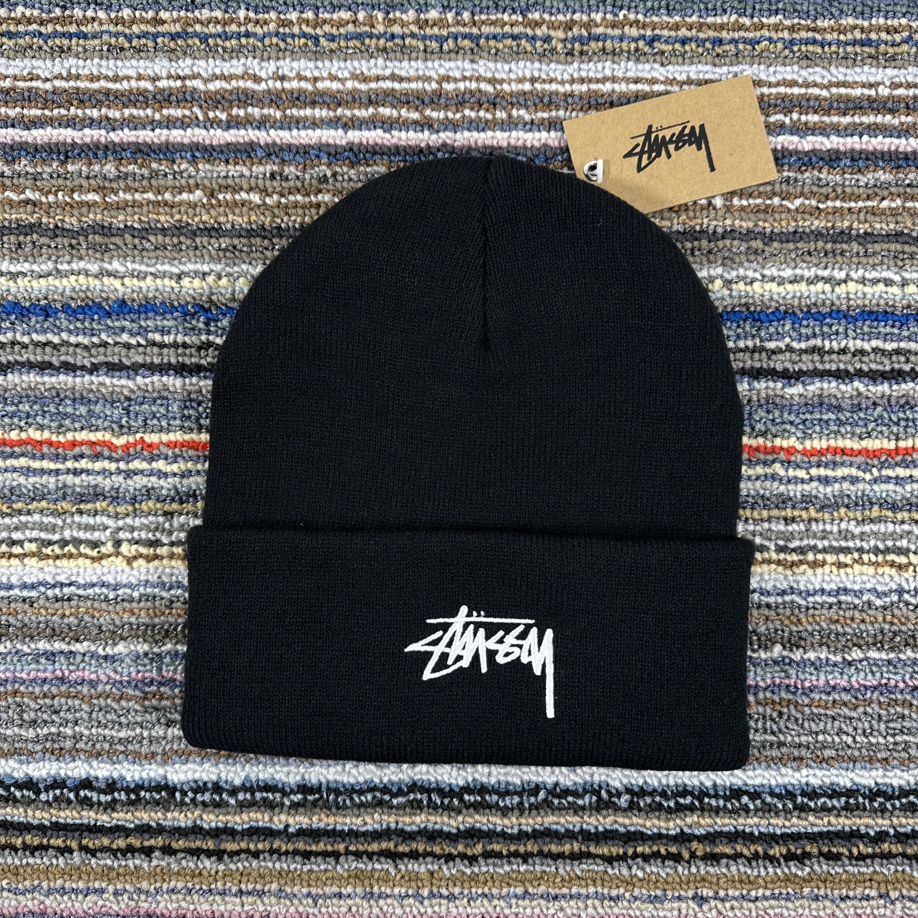 Stussy STUSSY STOCK CUFF BEANIE HAT / BLACK Size ONE SIZE - 1 Thumbnail