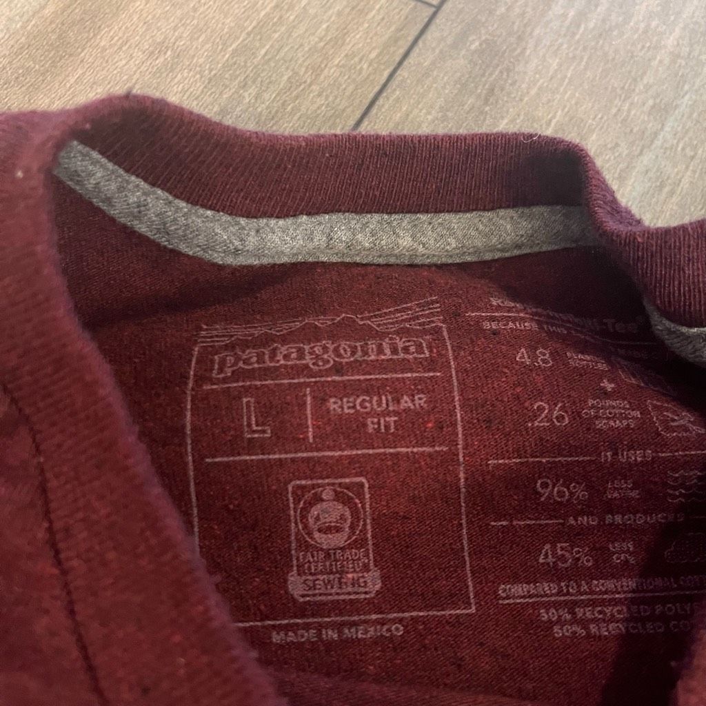Patagonia Patagonia Maroon Athletic Casual Tshirt Men Large Bin O-31 Size US L / EU 52-54 / 3 - 5 Thumbnail