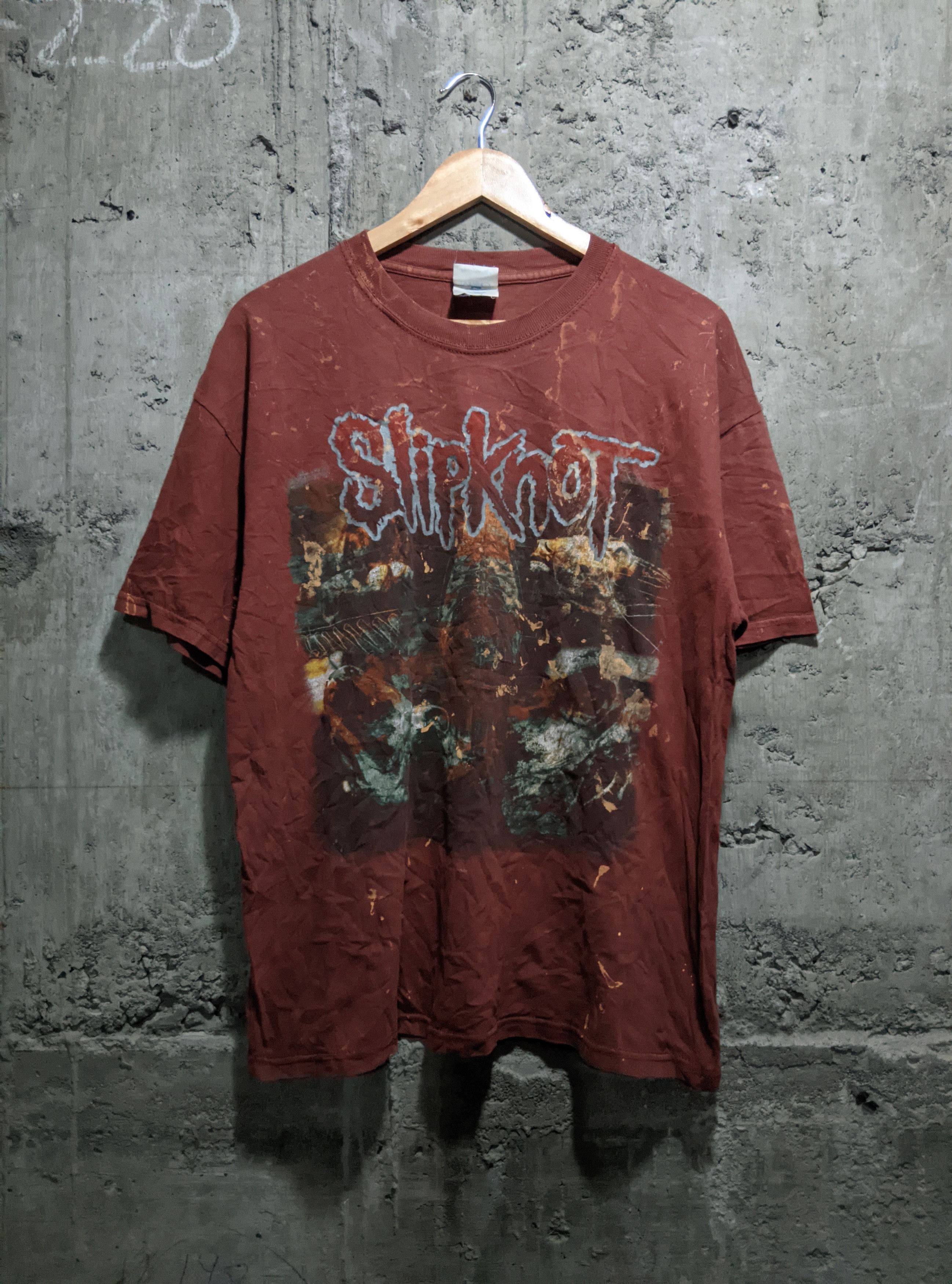 Band Tees × Vintage Vintage 2001 Slipknot Iowa nu metal t shirt 