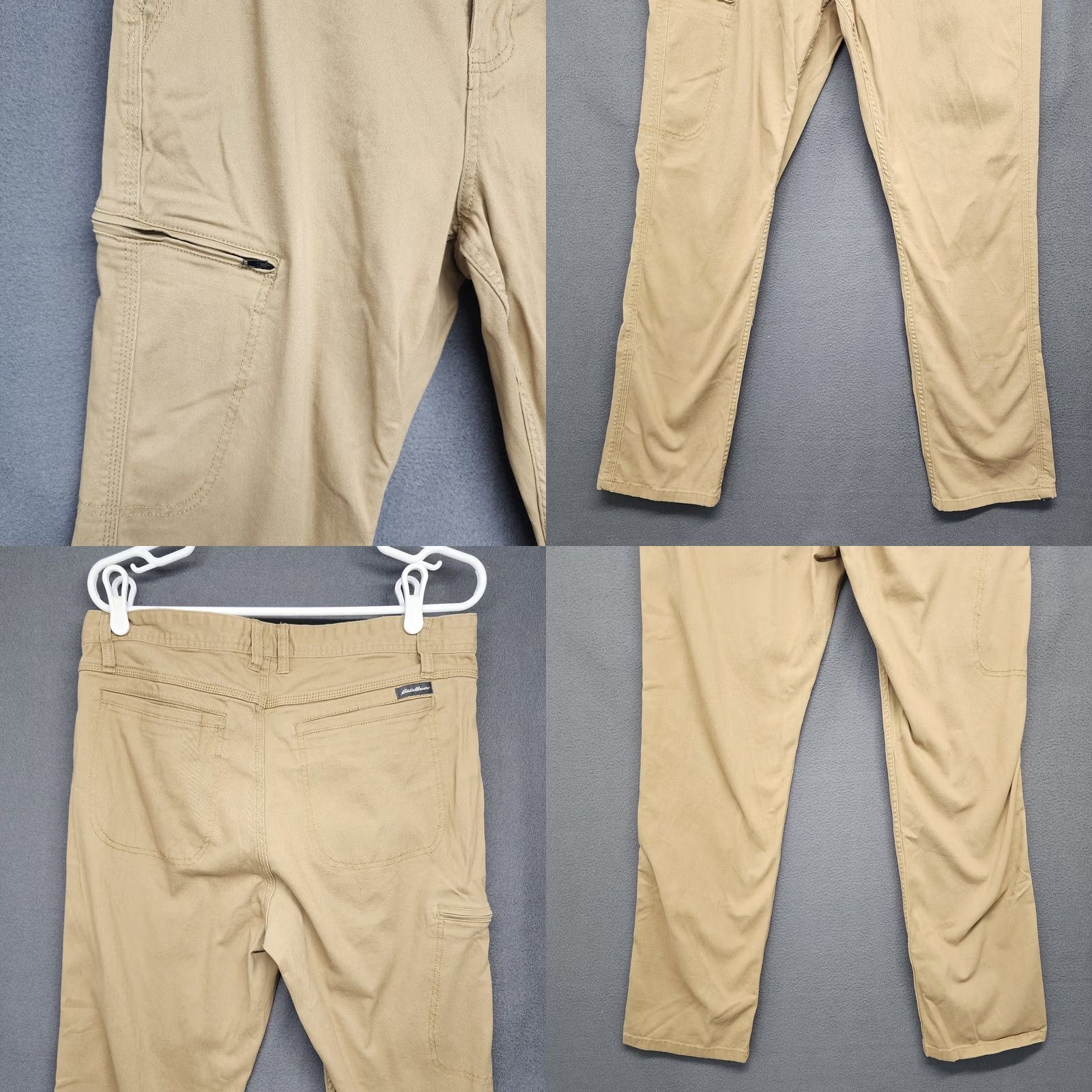 Eddie Bauer Eddie Bauer Mens Pants Active Fit Cargo 34x30 Brown Taper Gorpcore Tagged 34x32 Size US 34 / EU 50 - 9 Thumbnail